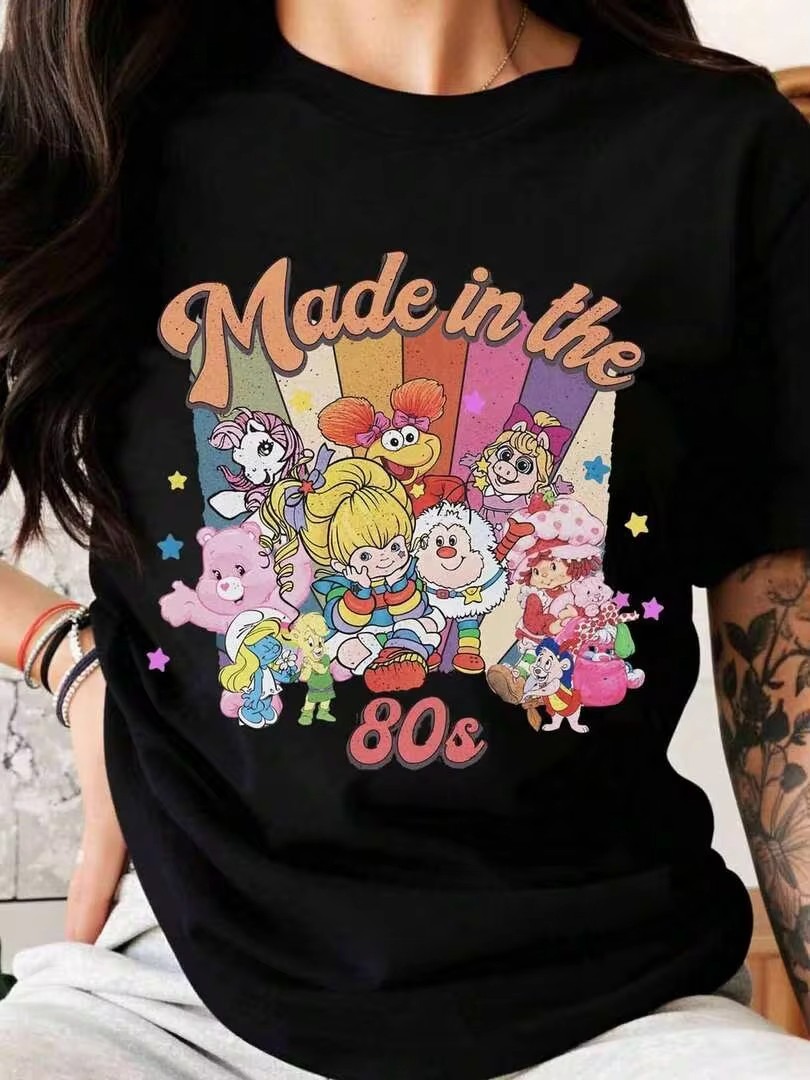 Made In 80S Retro Cartoon Characters-Shirt size S to 5XL