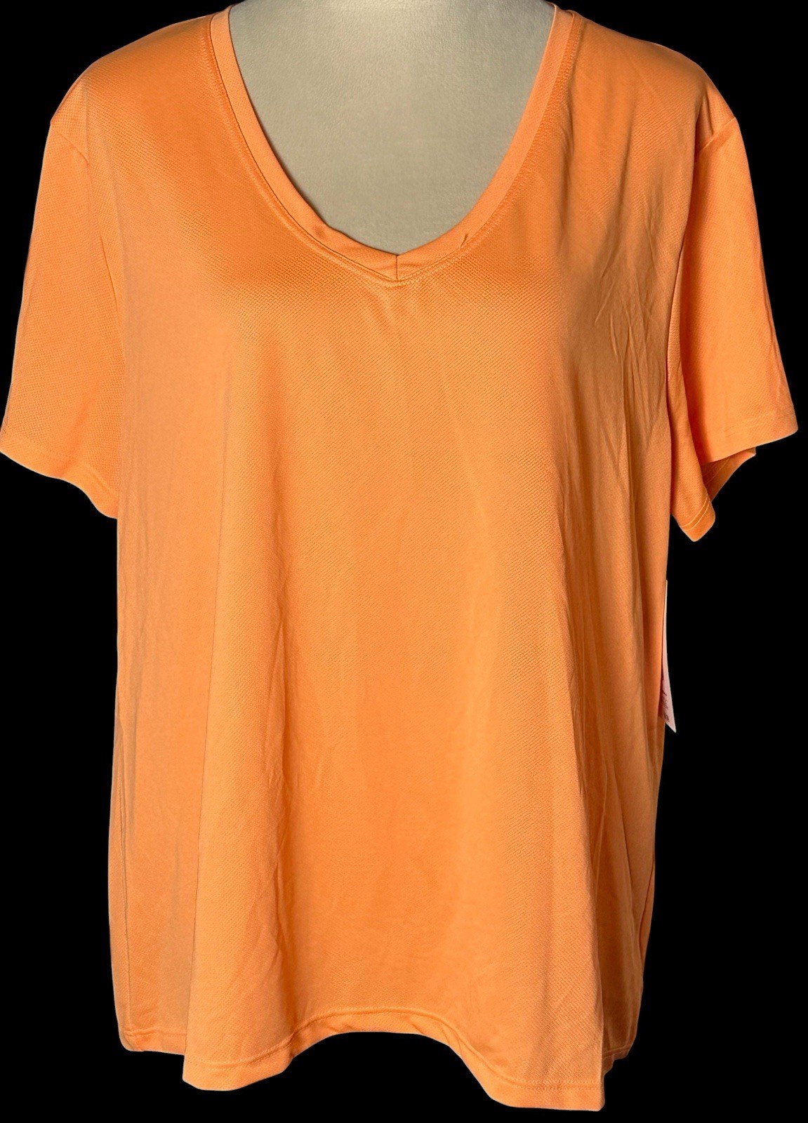 Athletic Works Top Women Size XXL 20 Peach Candy Dri Works Core Active Tee NWTS