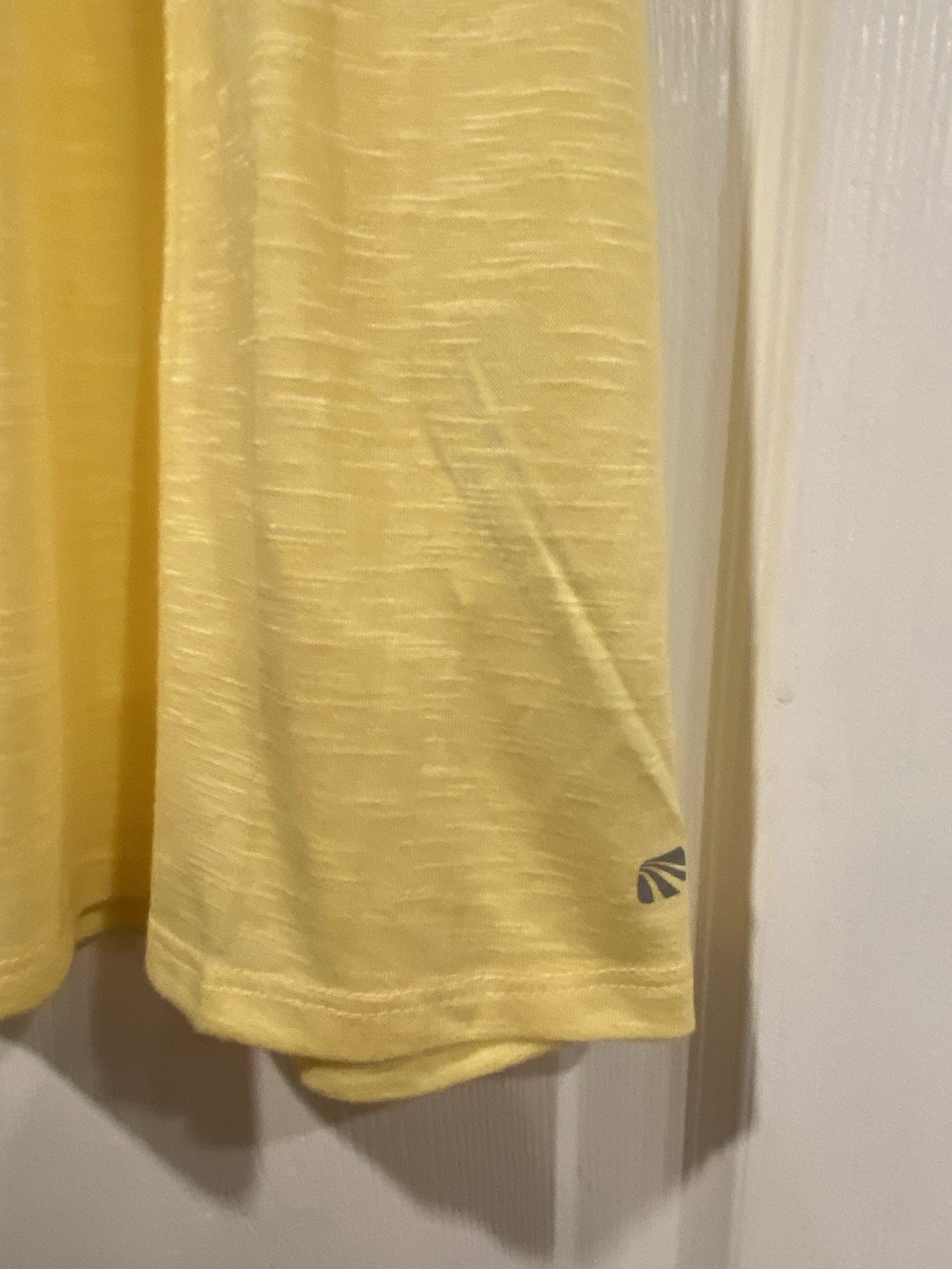 NWT Marika Size M Yellow Criss Cross Open Back Strap Scoop Neck Tank Top