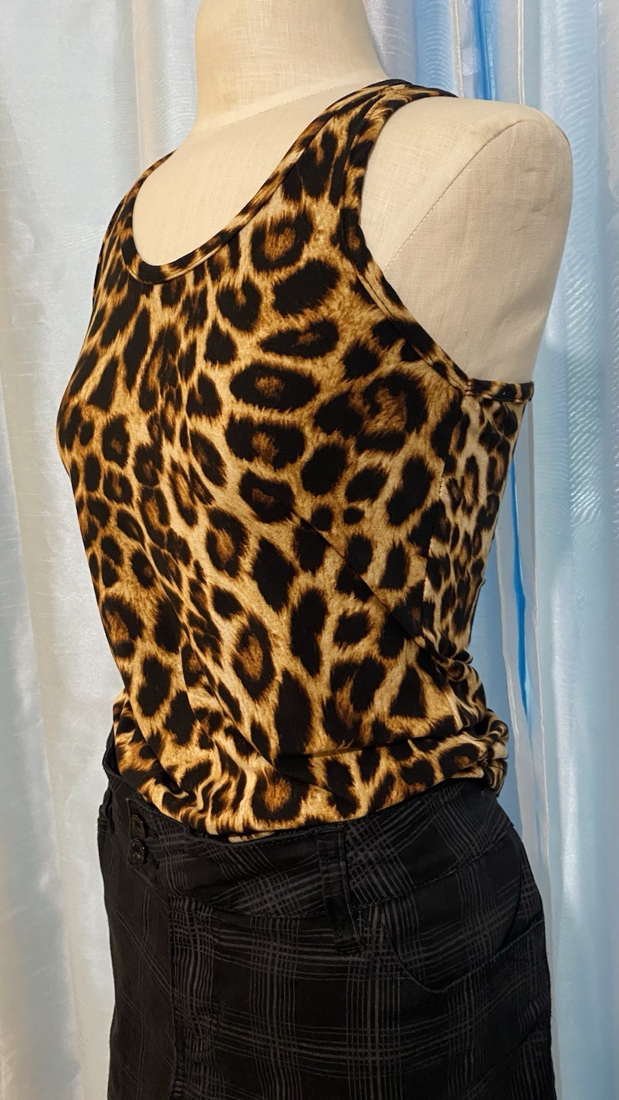 Leopard Animal Print Racerback Brown Black Gold Betsy Johnson Inspired Tank Only