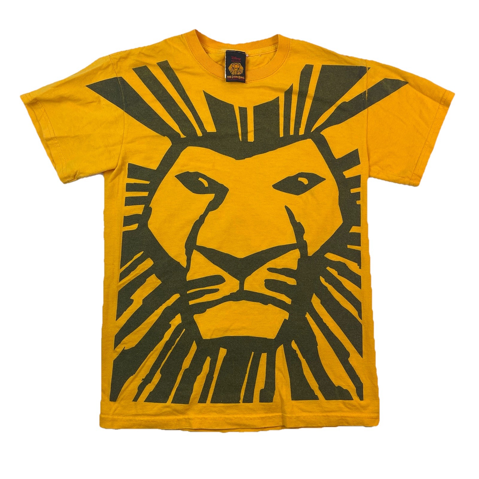 Disney The Lion King Broadway Musical Yellow Simba Graphic Top T-Shirt Women S