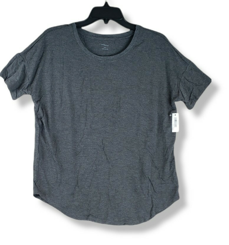 Daily Ritual Women Jersey T-Shirt Standard Fit Short Sleeve Scoop Neck S