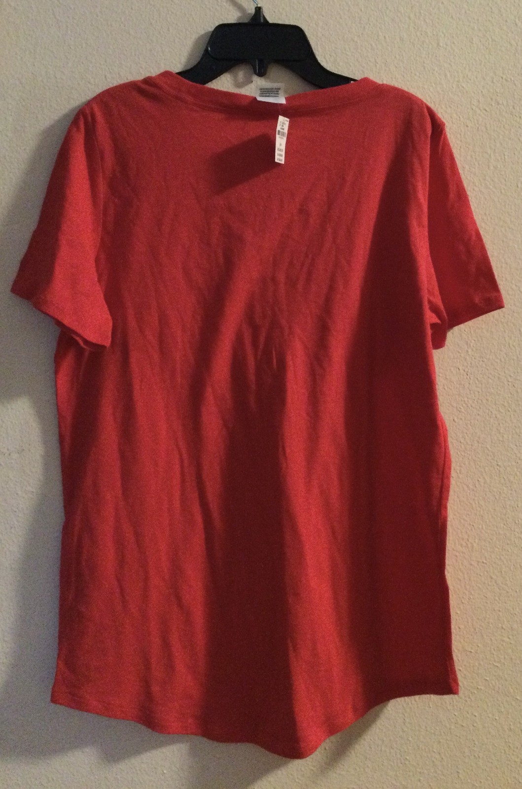 New Victoria’s Secret PINK Large Red Tee ShirtCotton Blend Relaxed Fit N7181