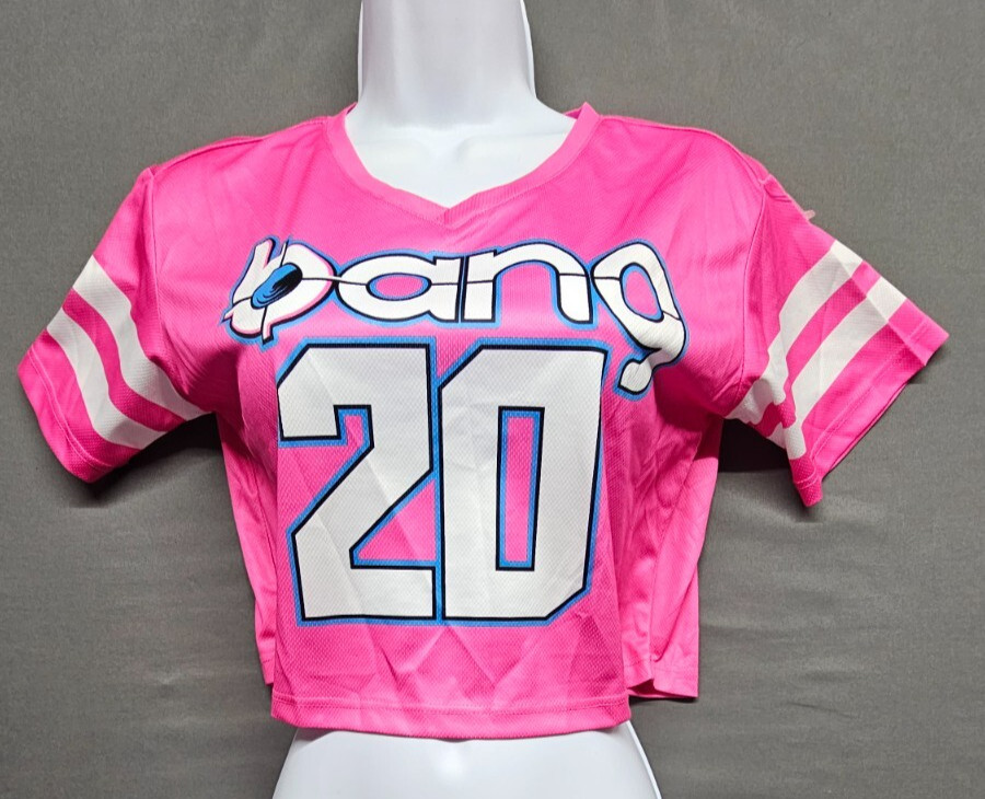 BANG Revolution V-Neck Women’s crop top short sleeve Medium Pink