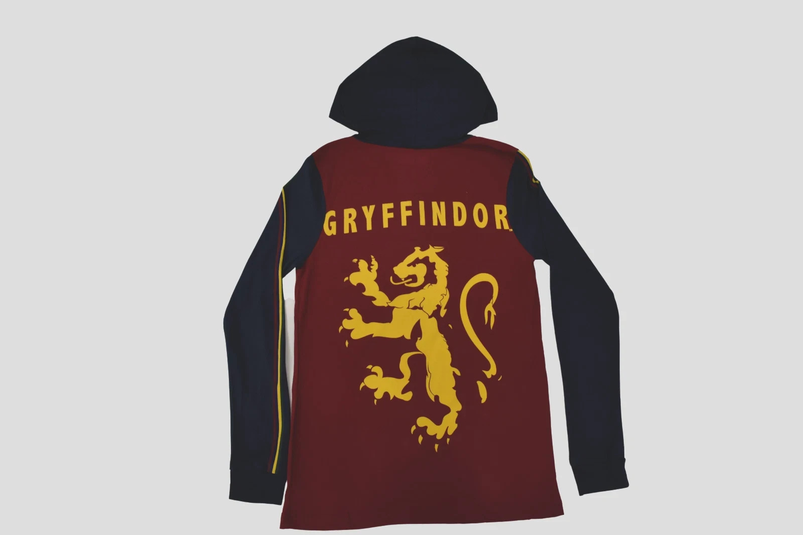 Harry Potter Juniors Gryffindor Hooded Long Sleeve Henley Hood Shirt NWT XS-2XL