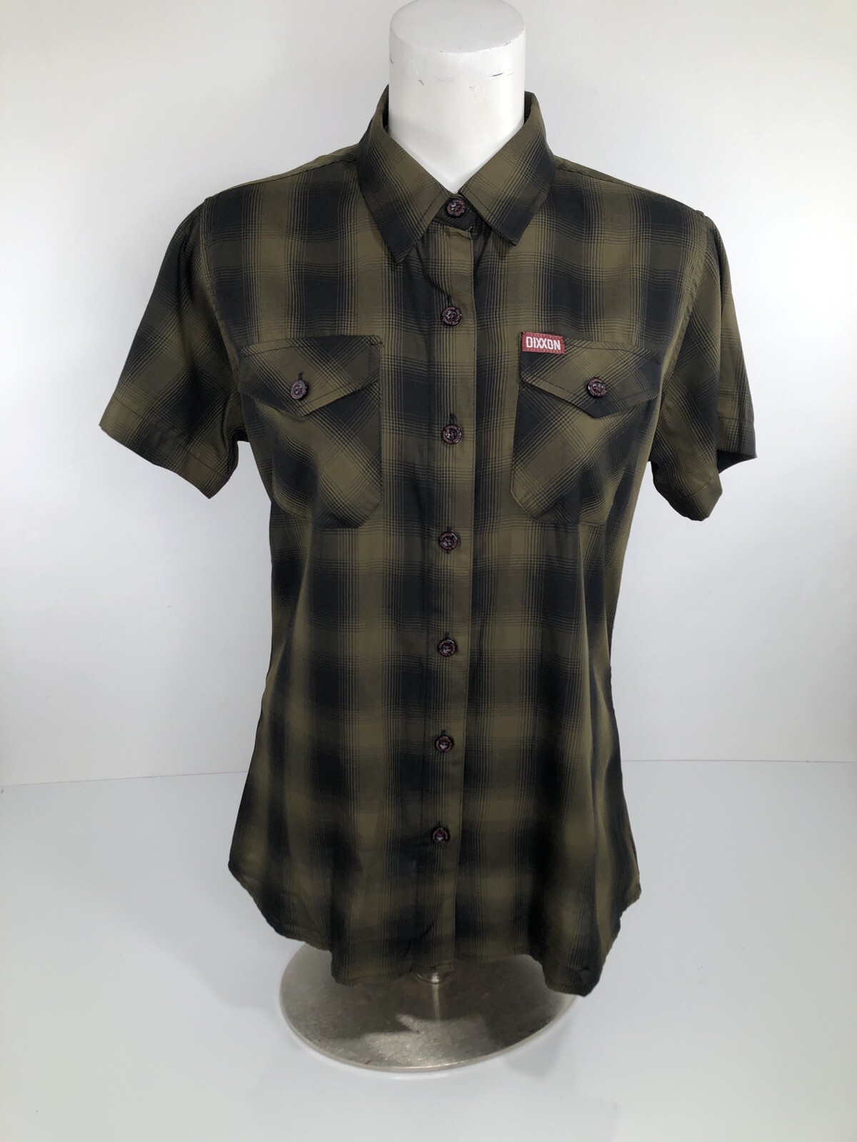DIXXON FLANNEL COMPANY – THE CORPS – Women’s Md. Plaid Shirt – EXCELLENT