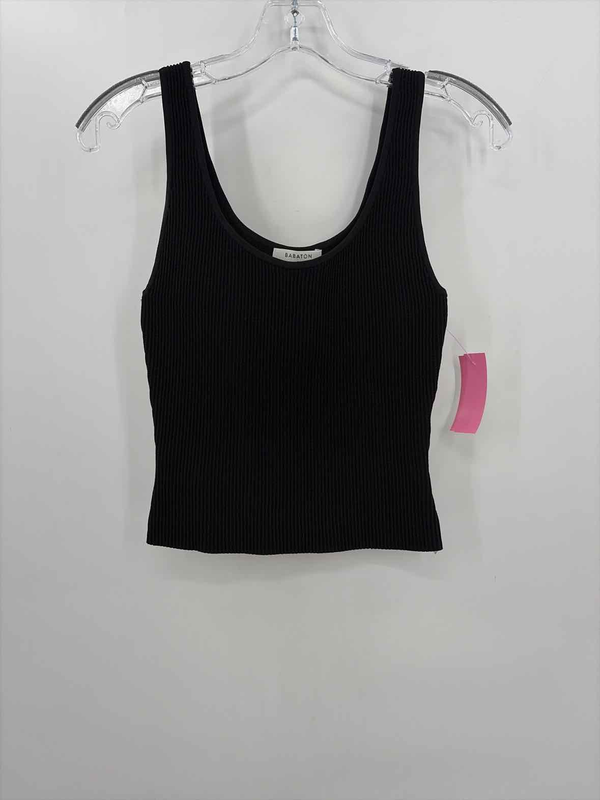 Pre-Owned Babaton Black Size Small Ribbed Tank Top