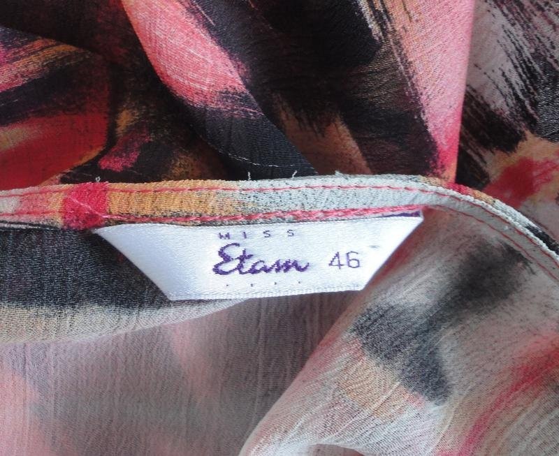 Women Etam shirt multicolor polyester 46/3XL #O3TG