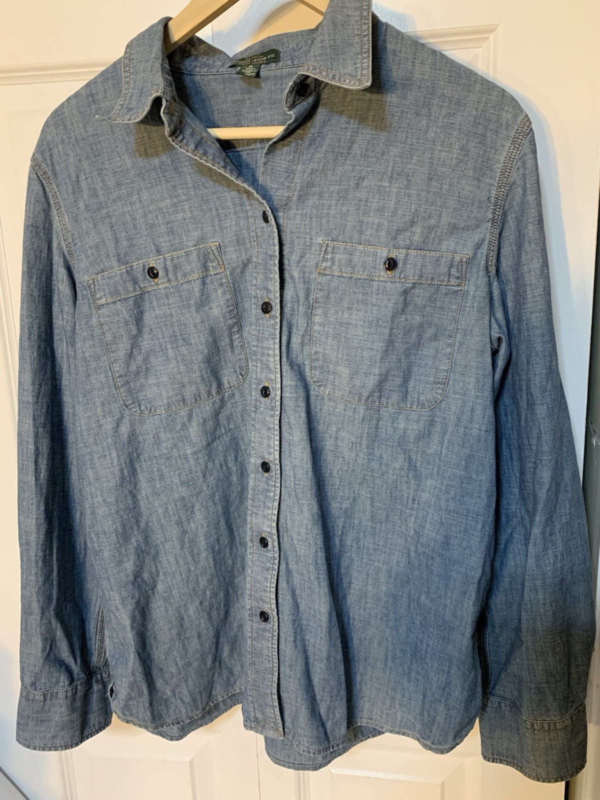 Lauren Ralph Lauren Women’s Sz XL Denim Cotton Shift Dress Blue