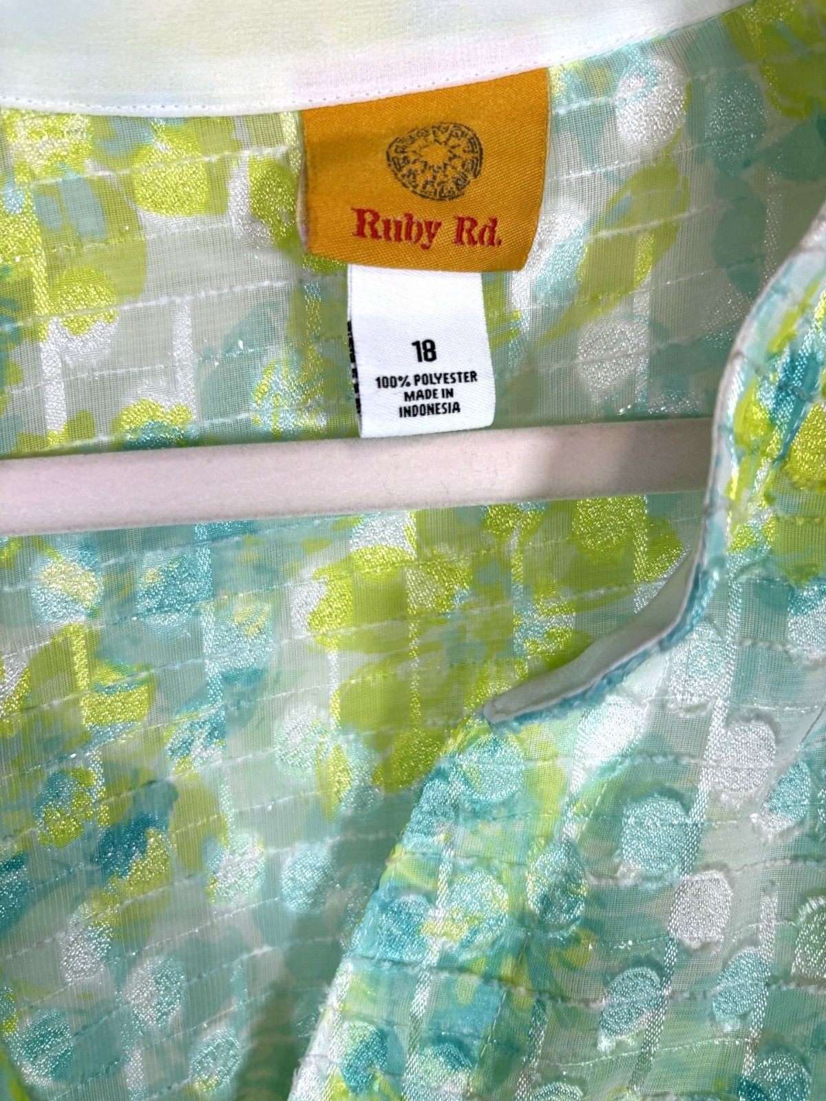 Ruby Rd. Sheer Blouse Size 18 New