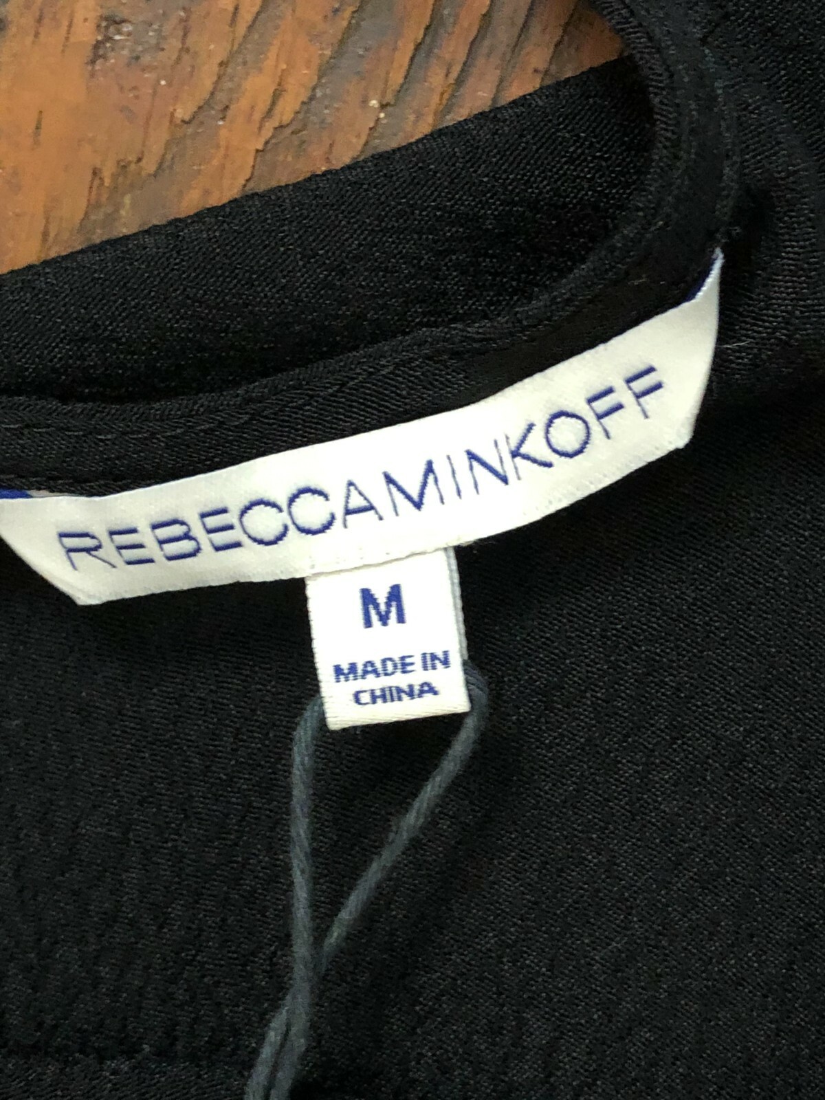 New Rebecca Minkoff Womens Open Shoulder Top Black Viscose Rayon Medium
