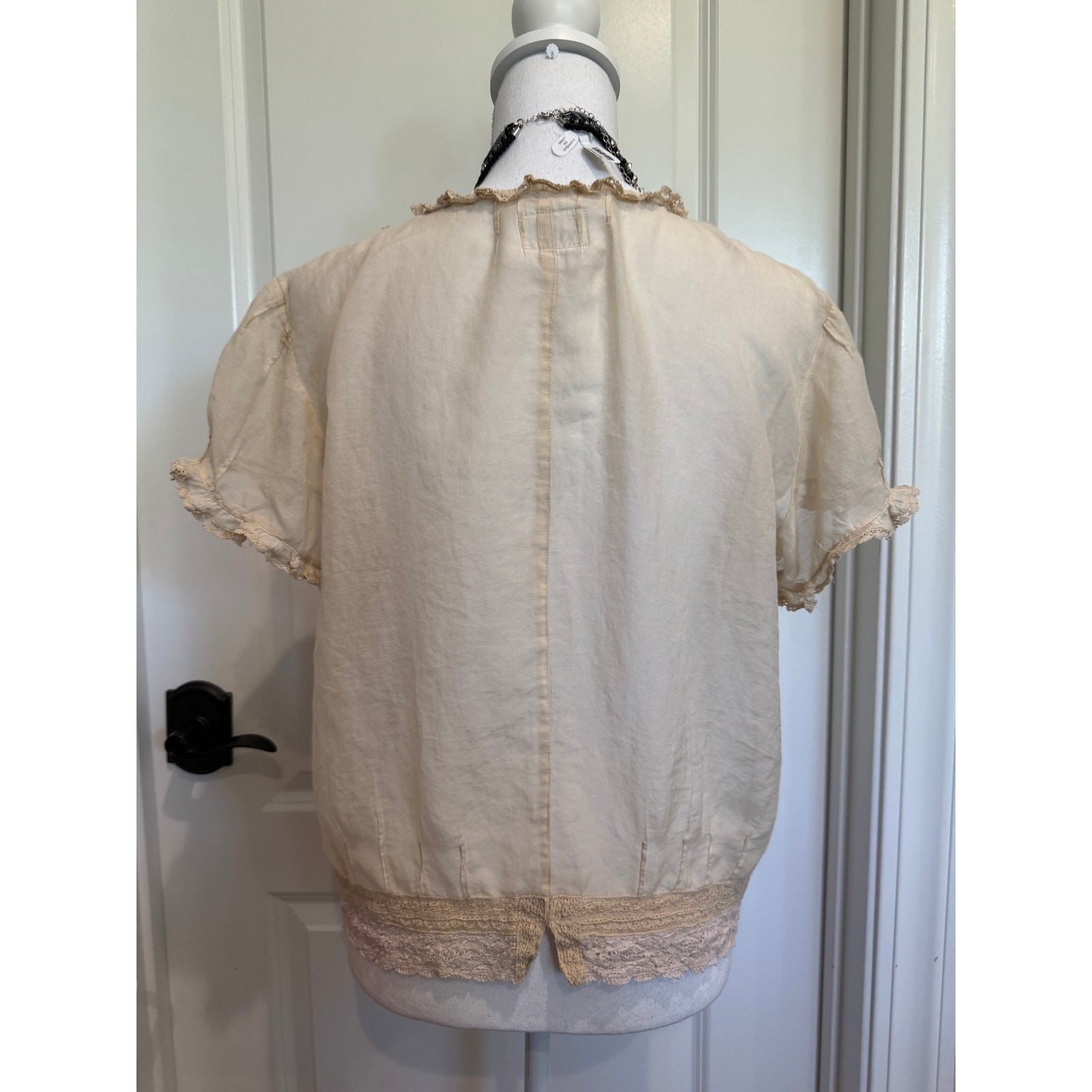 ✨MSRP $168 | Pete & Greta by Johnny Was Victorian Lace Gauze Blouse | Size S-L✨