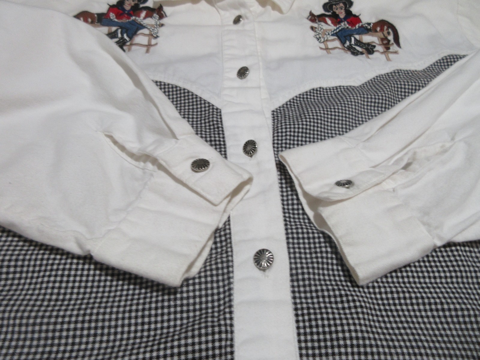 UNIQUE RARE Sz 3XL Vtg Western Shirt Womens Southwest Canyon Cowgirl Embroidered