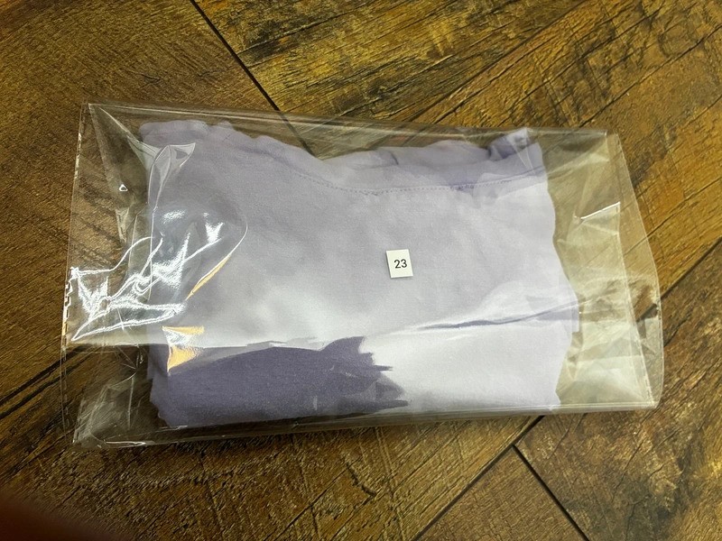 Ninth Hall Lavender Crop Top with Neon Yellow Buckle Strap Size S