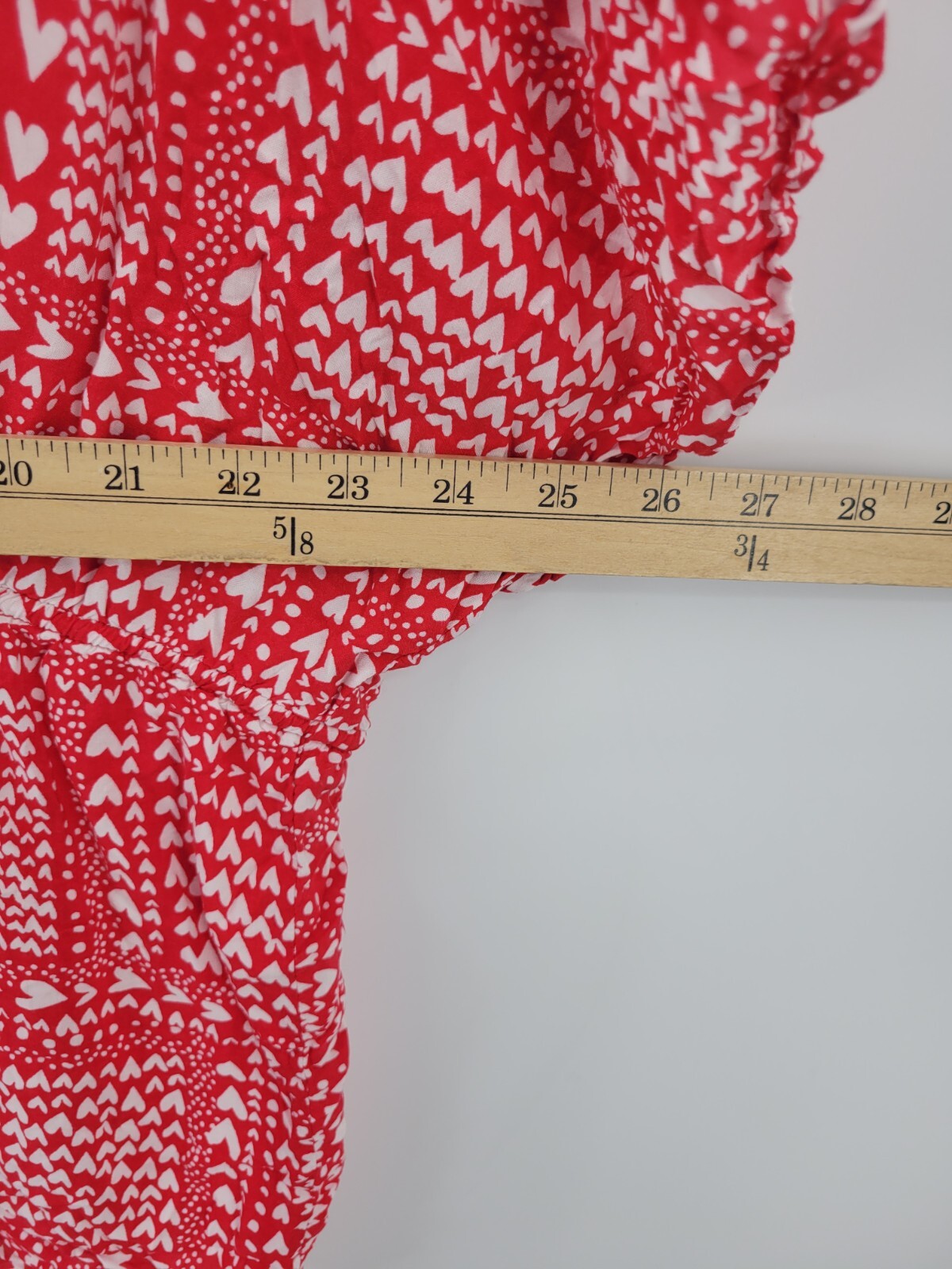 Victorias Secret Kimono Top Womens One Size Red Heart Print Tie Waist Robe