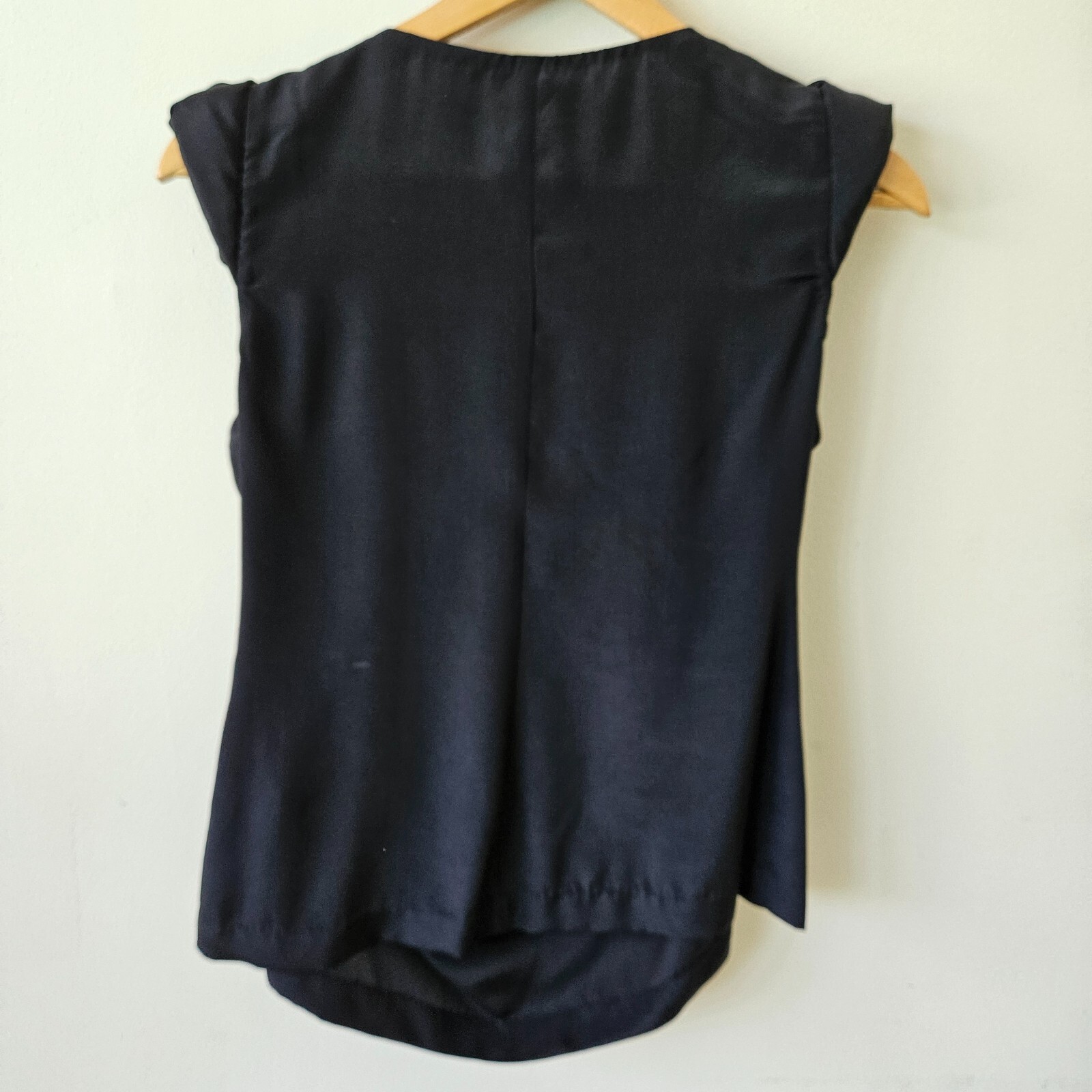 YOANA BARASCHI Black Silk Sequin Detail Blouse Top Size 4 NWT $248