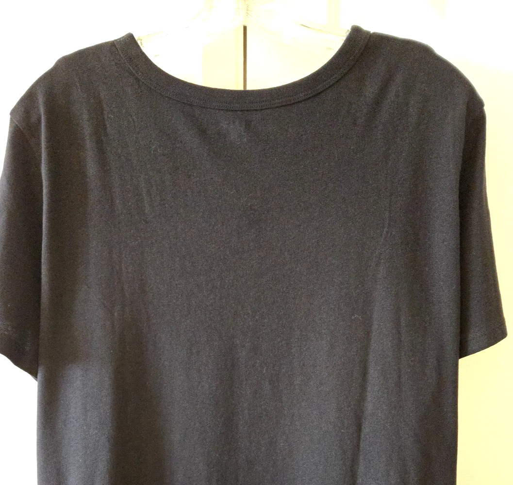 Great Basic Old Navy Black Cotton Scoop Neck Jersey T-shirt 20 22 24 26 2X 3X 4X