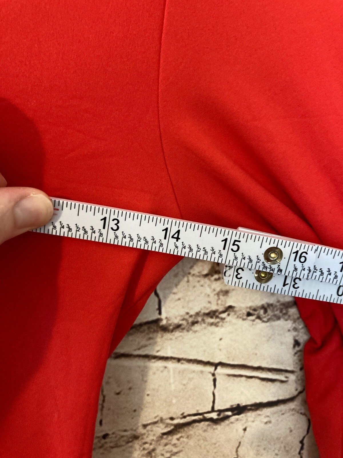 Reoria Crop Top Womens Medium Cropped Red Long Sleeve Ultra Stretch Sweetheart