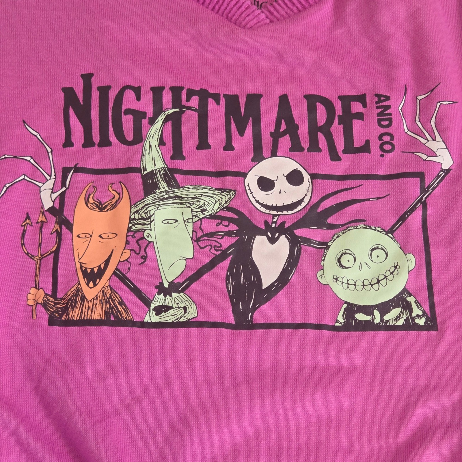 Nightmare Before Christmas Disney Lounge Shirt Purple Jack Skellington XL