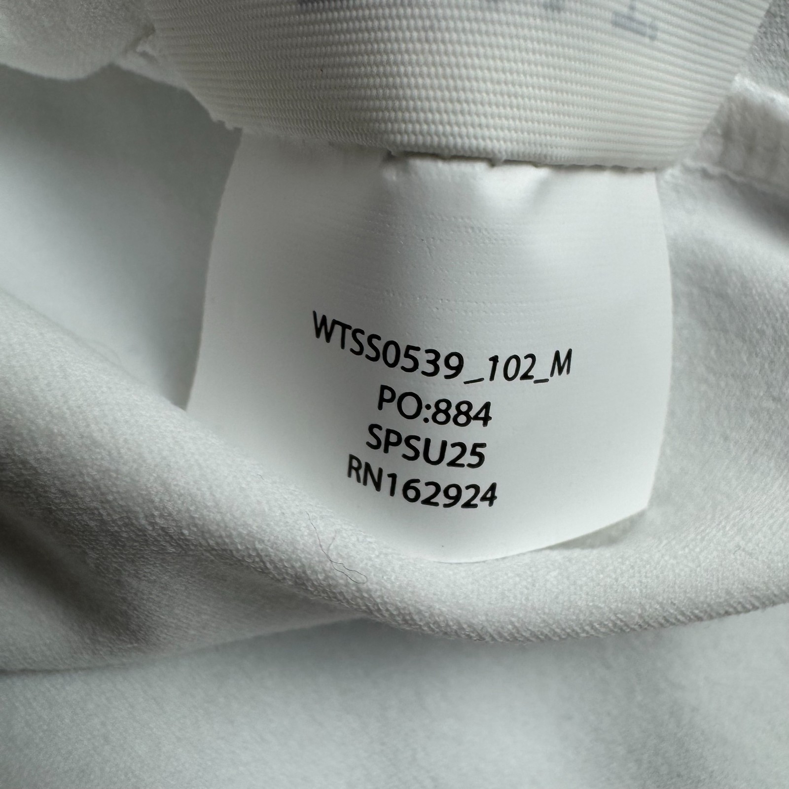 BYLT Premium Basics Balm Crew Shirt Nylon Stretch White Womens Medium M