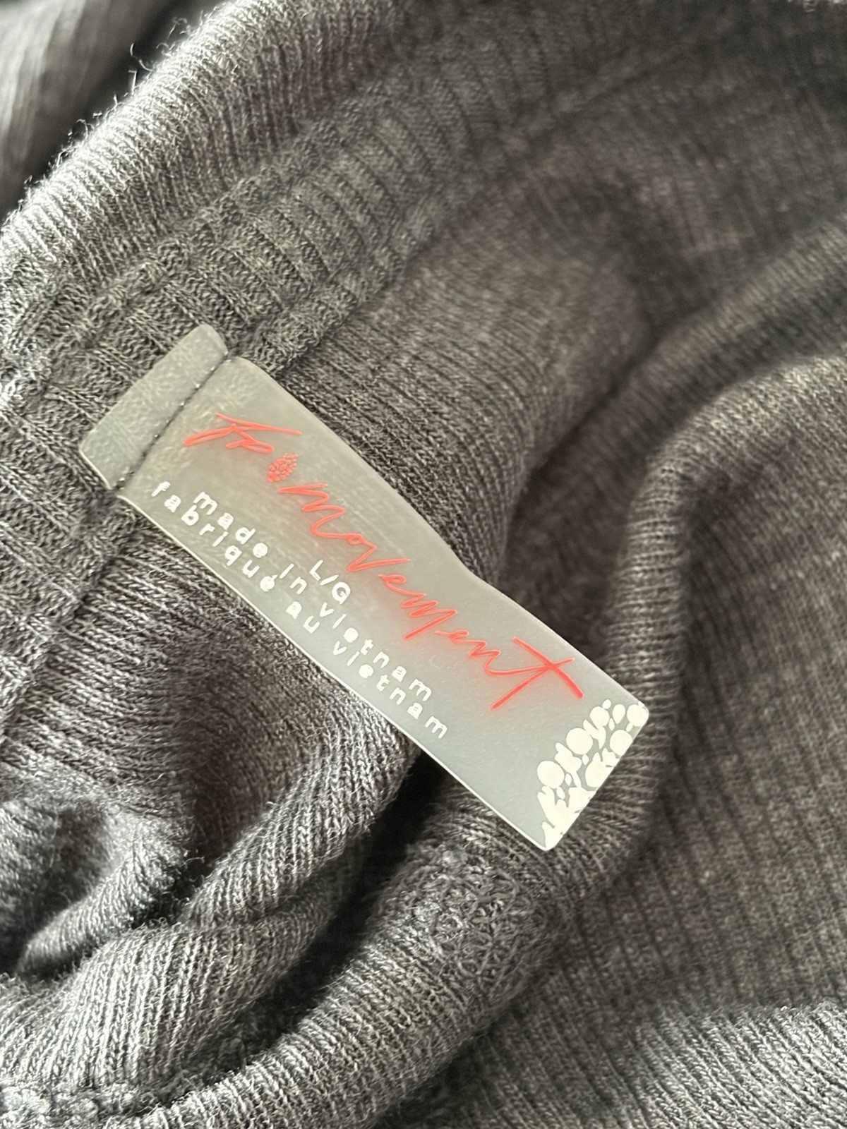 FP Movement Breathe Easy Layer Hooded Top NWT size Large in Washed Black