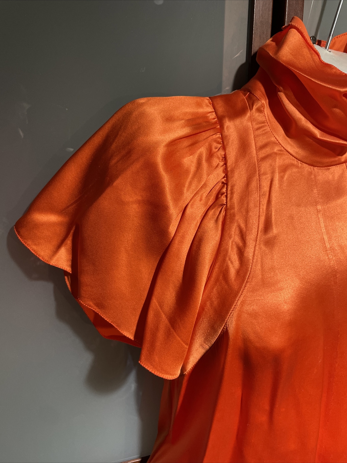 PRADA Vintage Fall RTW 2002 Runway 100% Crepe Silk Top Blouse Size US 2 IT 38