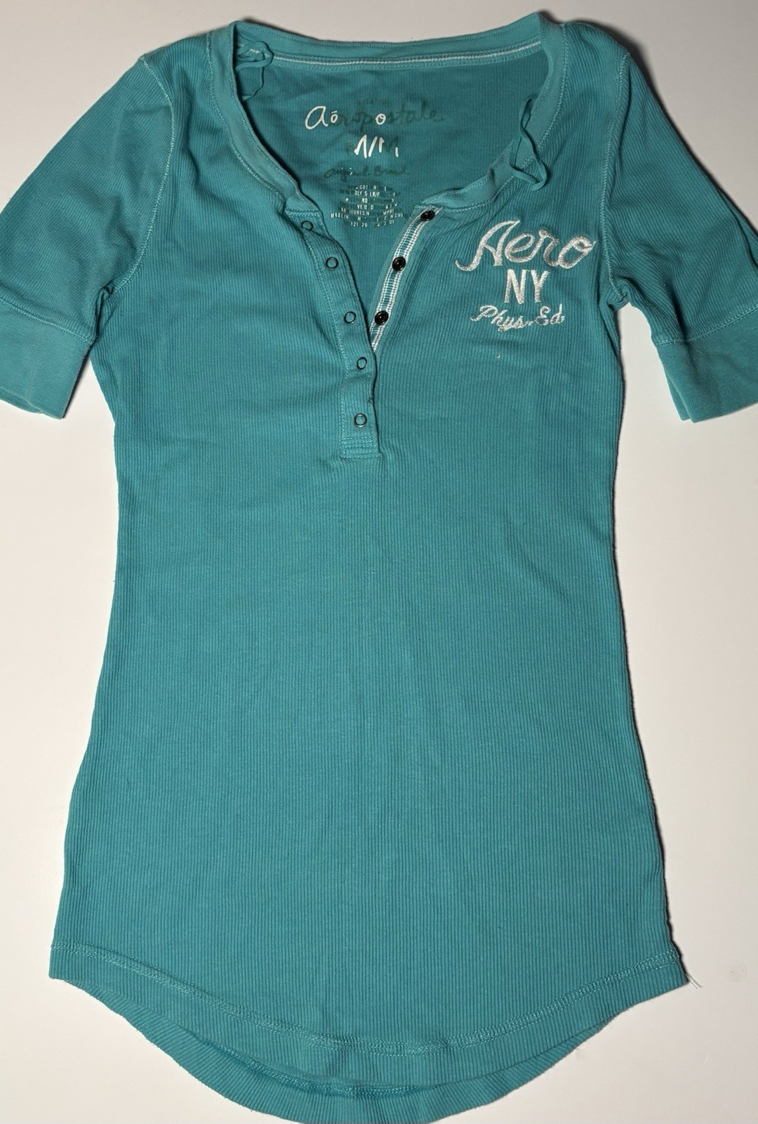 Vintage Mint Blue Aeropostale Teens Top