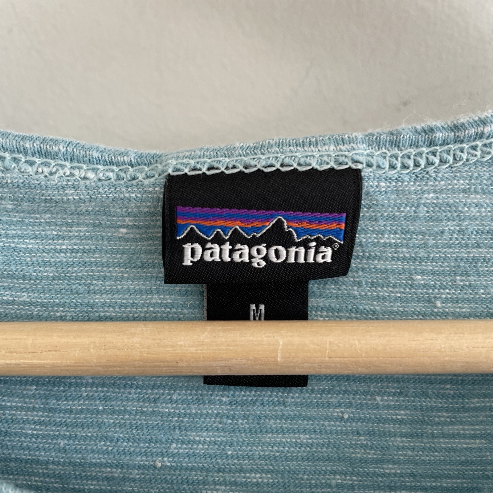 Patagonia Blue And White Striped Hemp And Organic Cotton Casual Tank Top Size M
