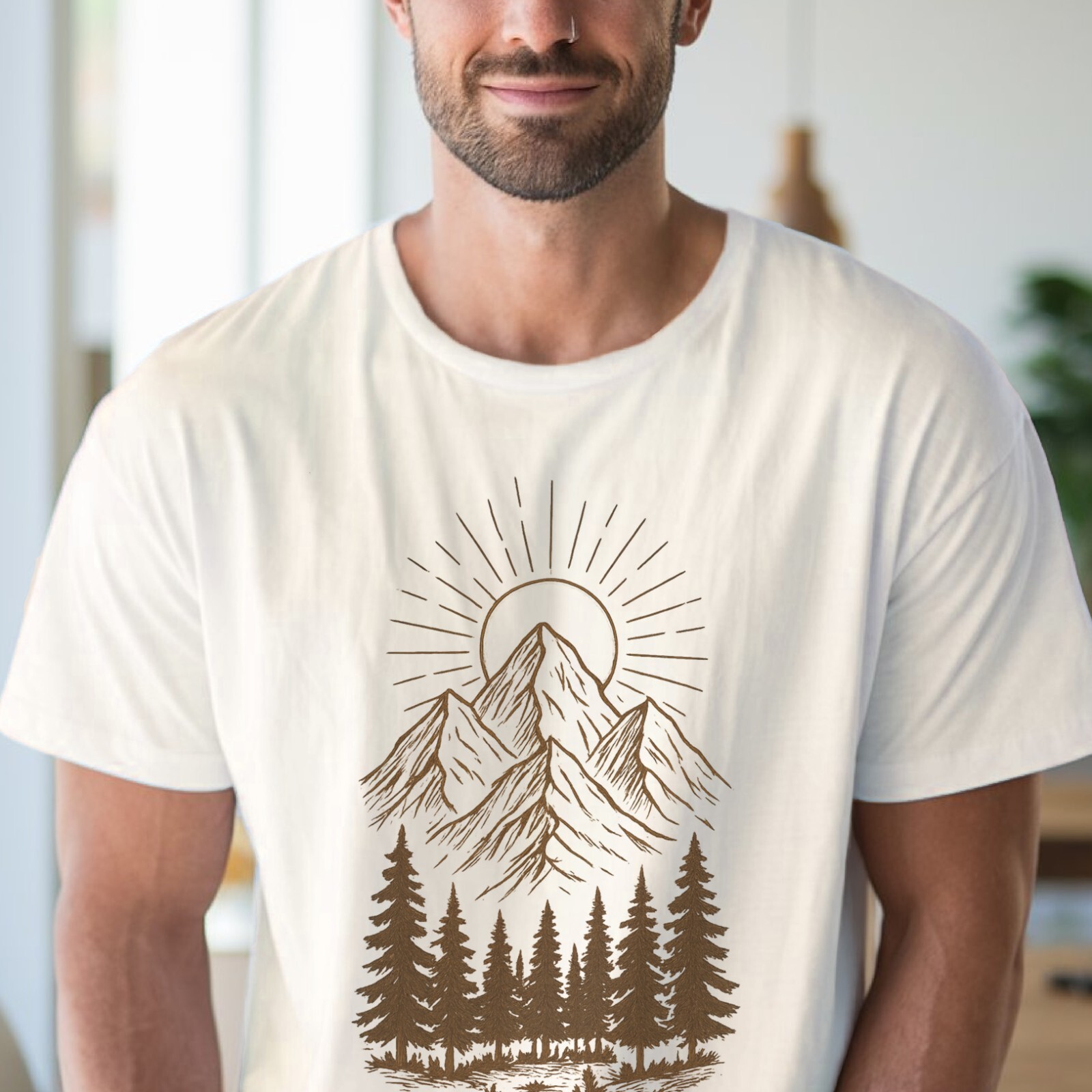 Mountain Sunrise Tee Nature Adventure Shirt