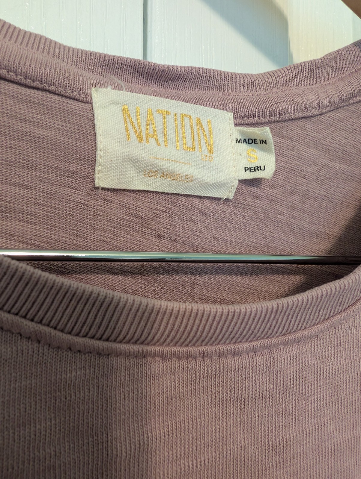Nation LTD Long Sleeve Tee Top Small Cotton