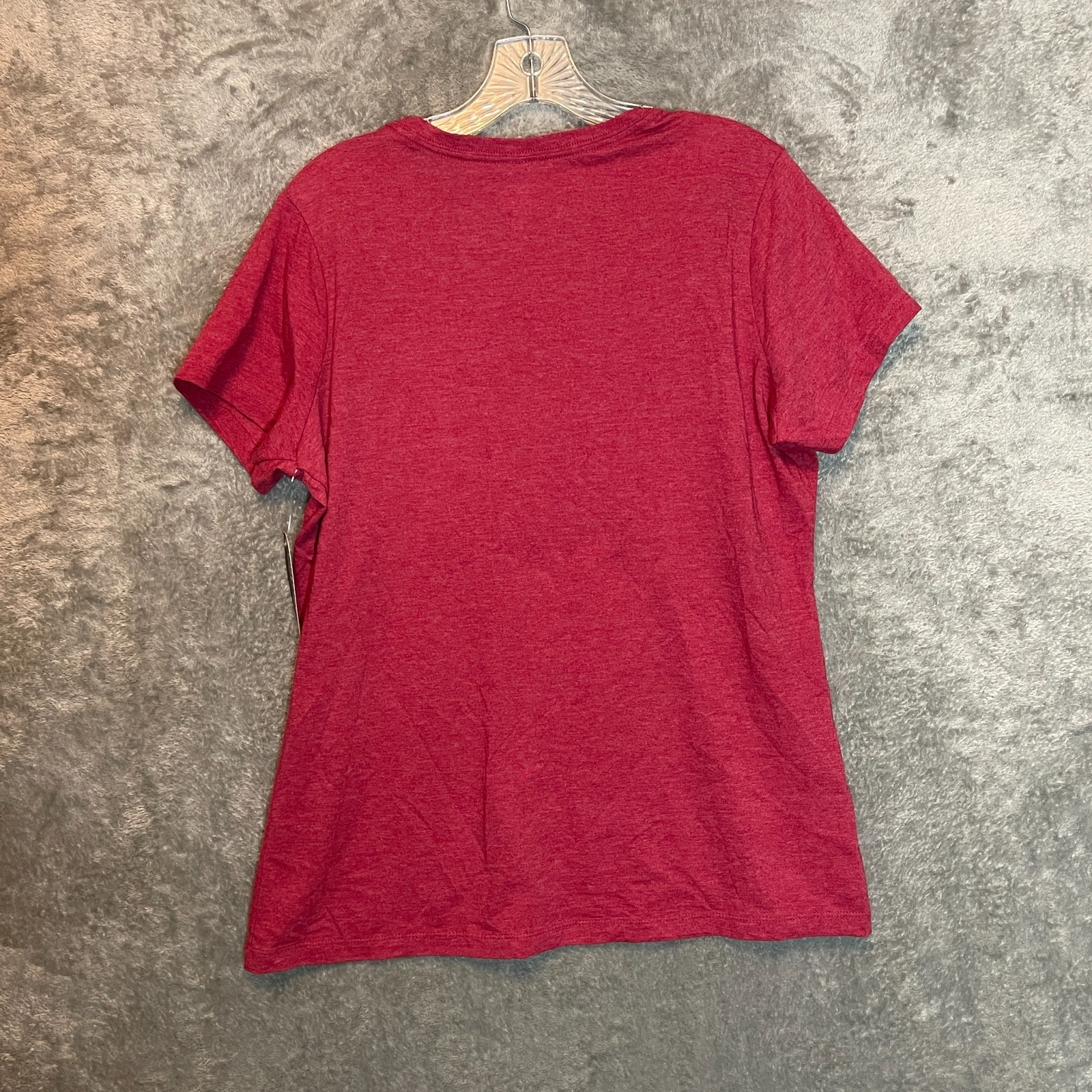 Justin Women Barn Hair Dont Care Heathered Crewneck TShirt L NWT Country Western