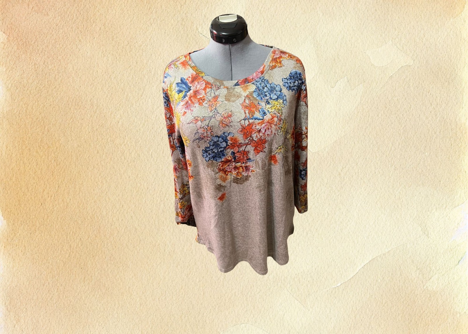 Clover + Pine Women’s Floral Knit Top XL