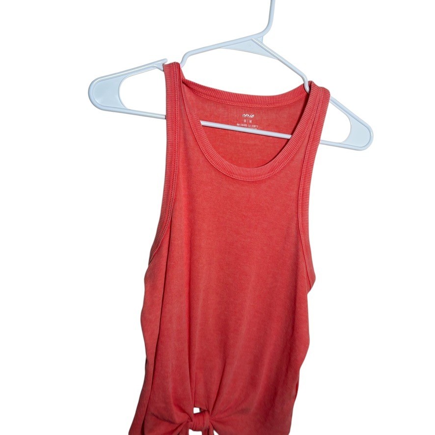 Aerie Tank Top Women’s Medium Sleeveless Round Neck Tie Solid Basic Casual