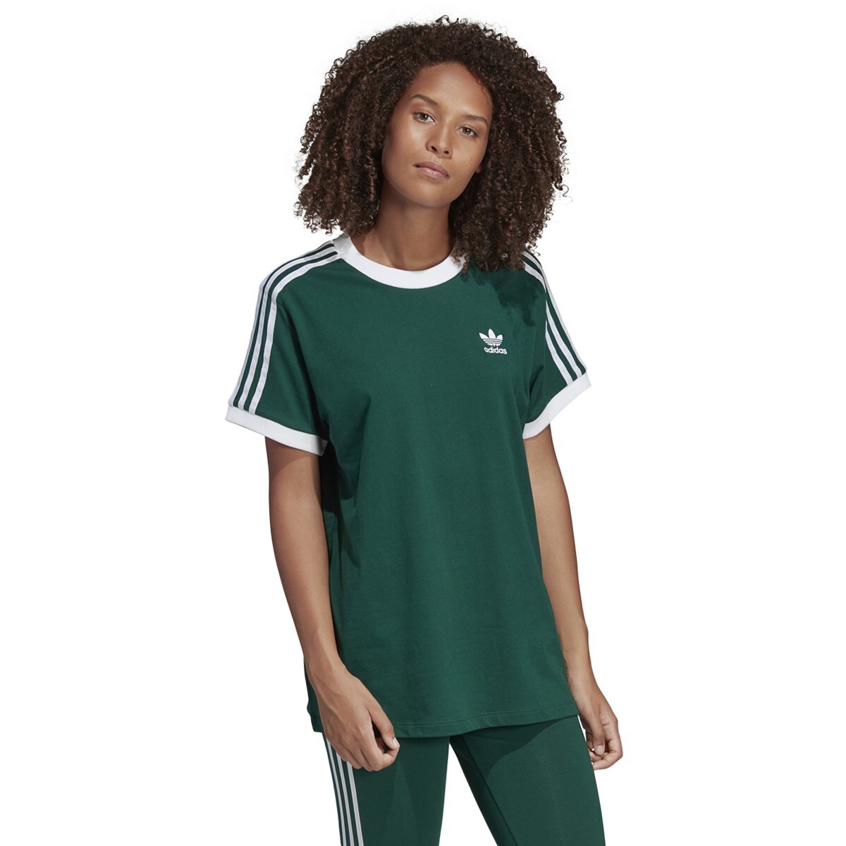 Adidas Women’s 3 Stripes Tee Collegiate Green DV2590