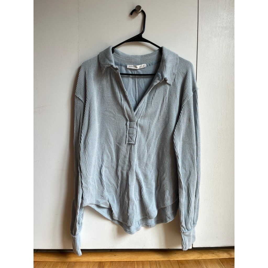 Altar’d State Sofia Ribbed Polo Top