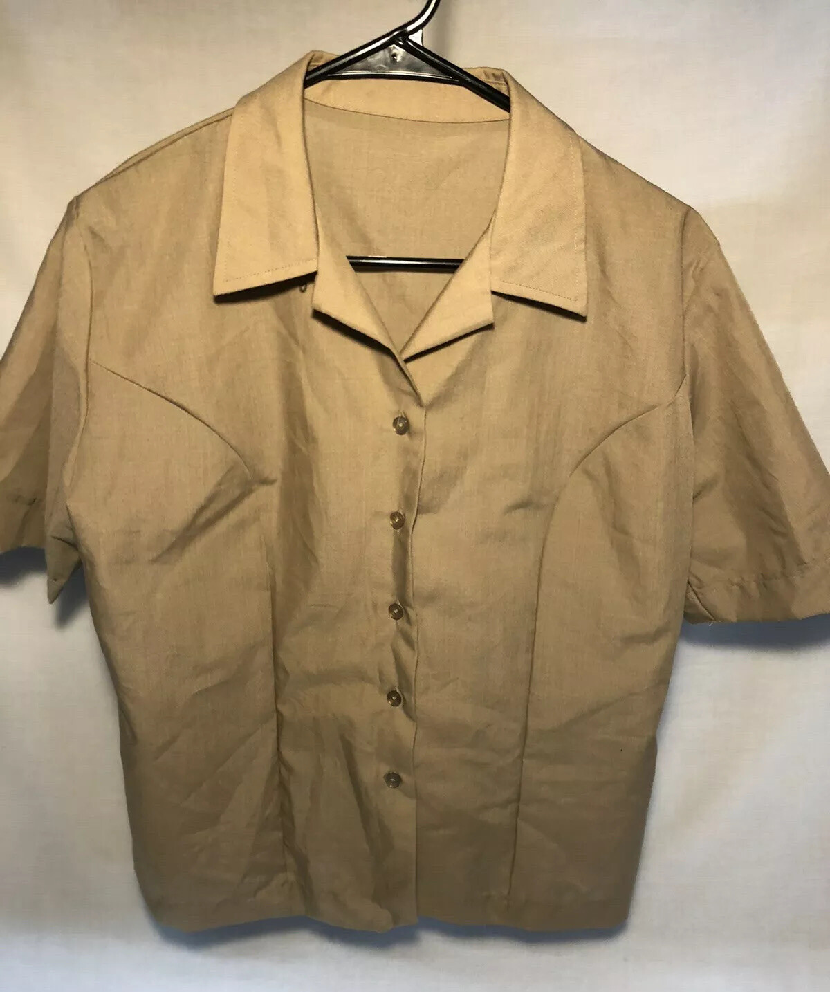 SHIRT WOMEN’S USMC KHAKI SHORT SLEEVE SERVICE DRESS ALPHA UNIFORM SELECT SIZE