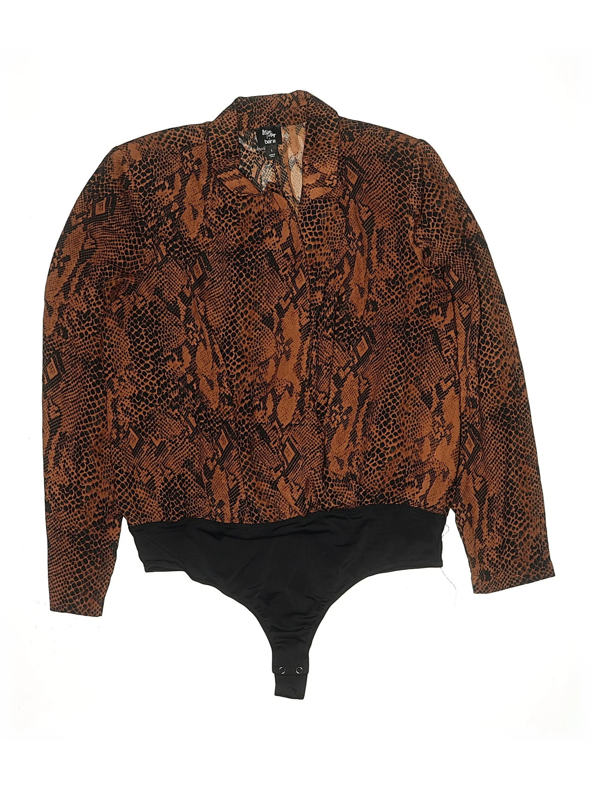 Becca Tilley x Bar III Women Brown Bodysuit L