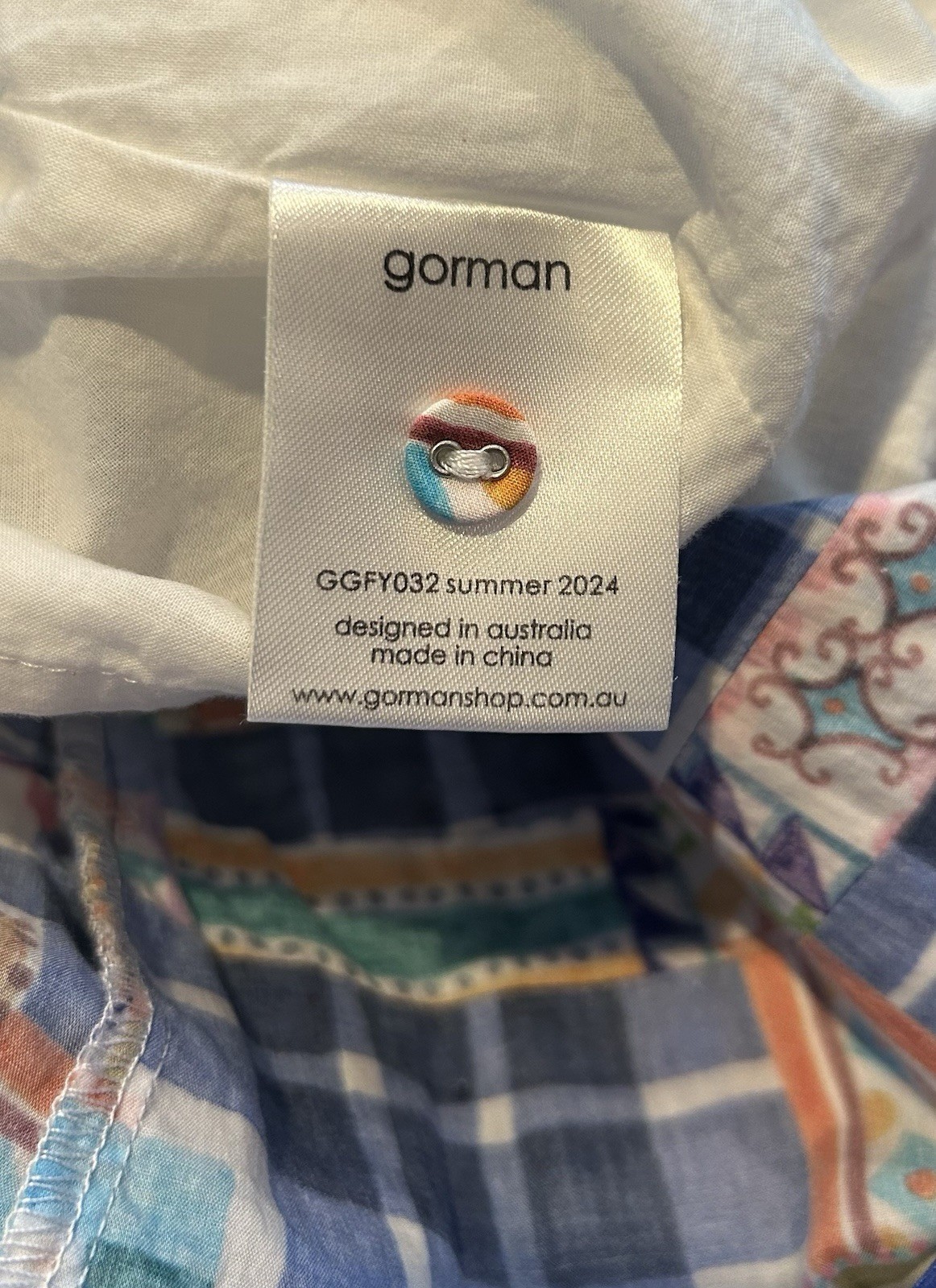 Gorman Cotton Stained Glass Patterned Print Boxy Blouse Women’s