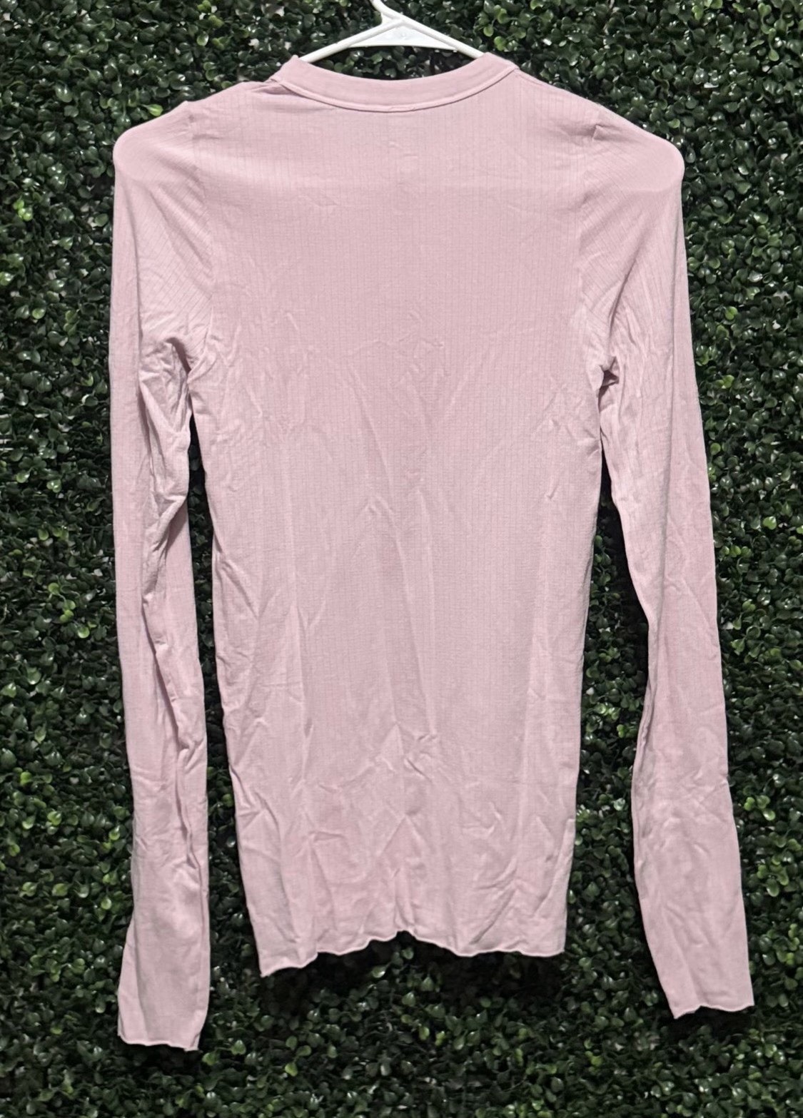 NWT FREE PEOPLE So Soft Seamless Modal Long Sleeve Top XS/S ORCHID VEIL/LT PINK