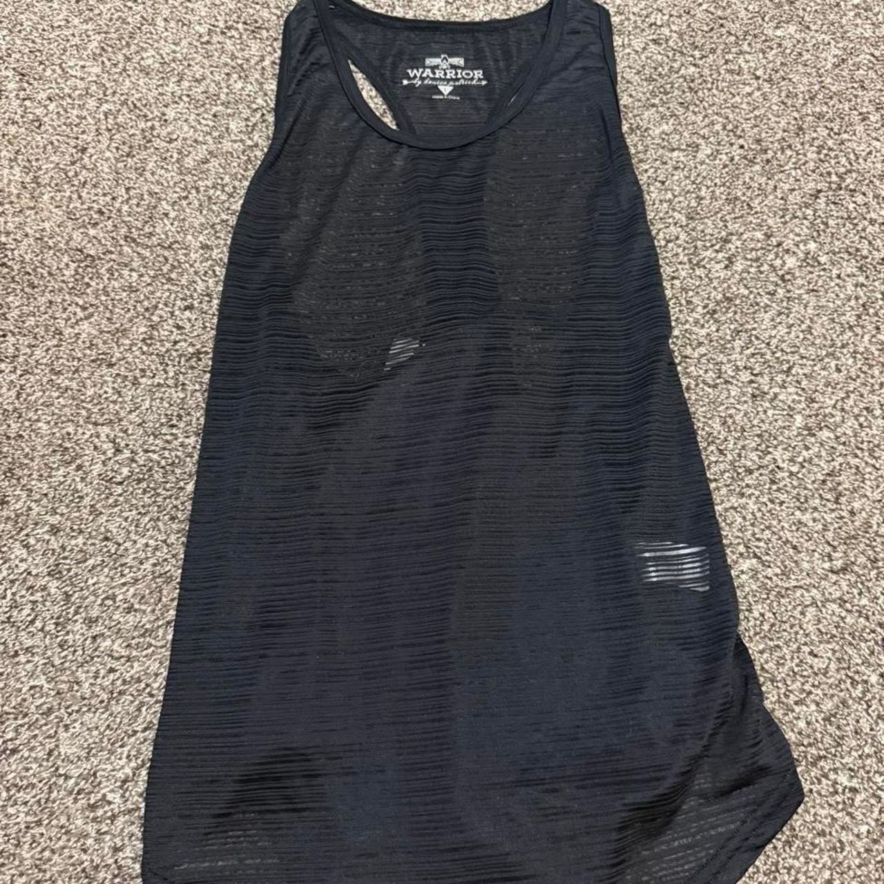 Warrior by Danica Patrick Black Burnout Racerback Tank Top 337TP105 Womens L