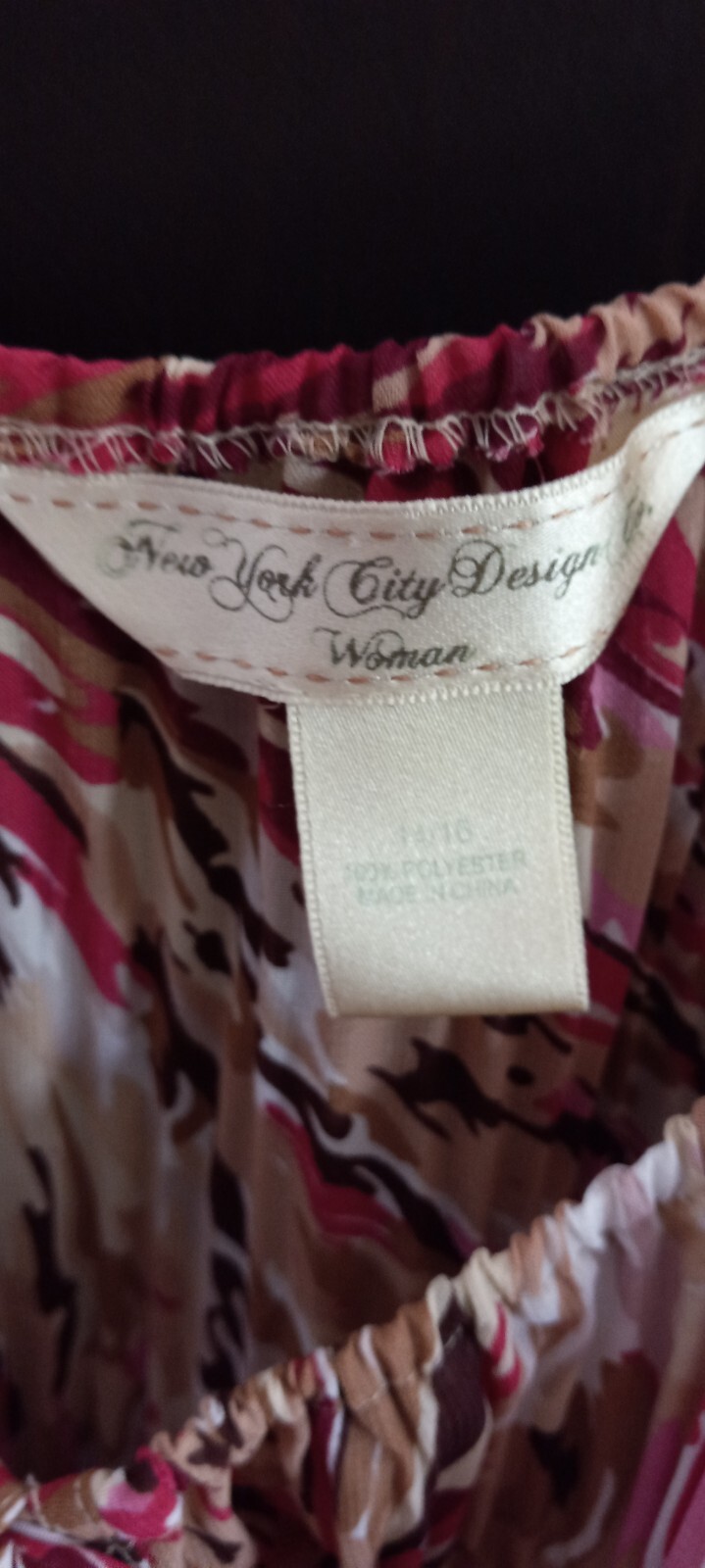 Womens Blouse New York City Design 14/16 Multicolor with Nice Design