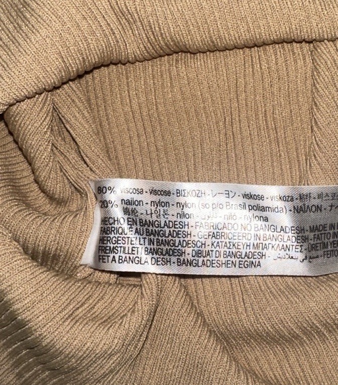 Preowned- Zara High Neck Stretch Tank Top Womens (Size XL)