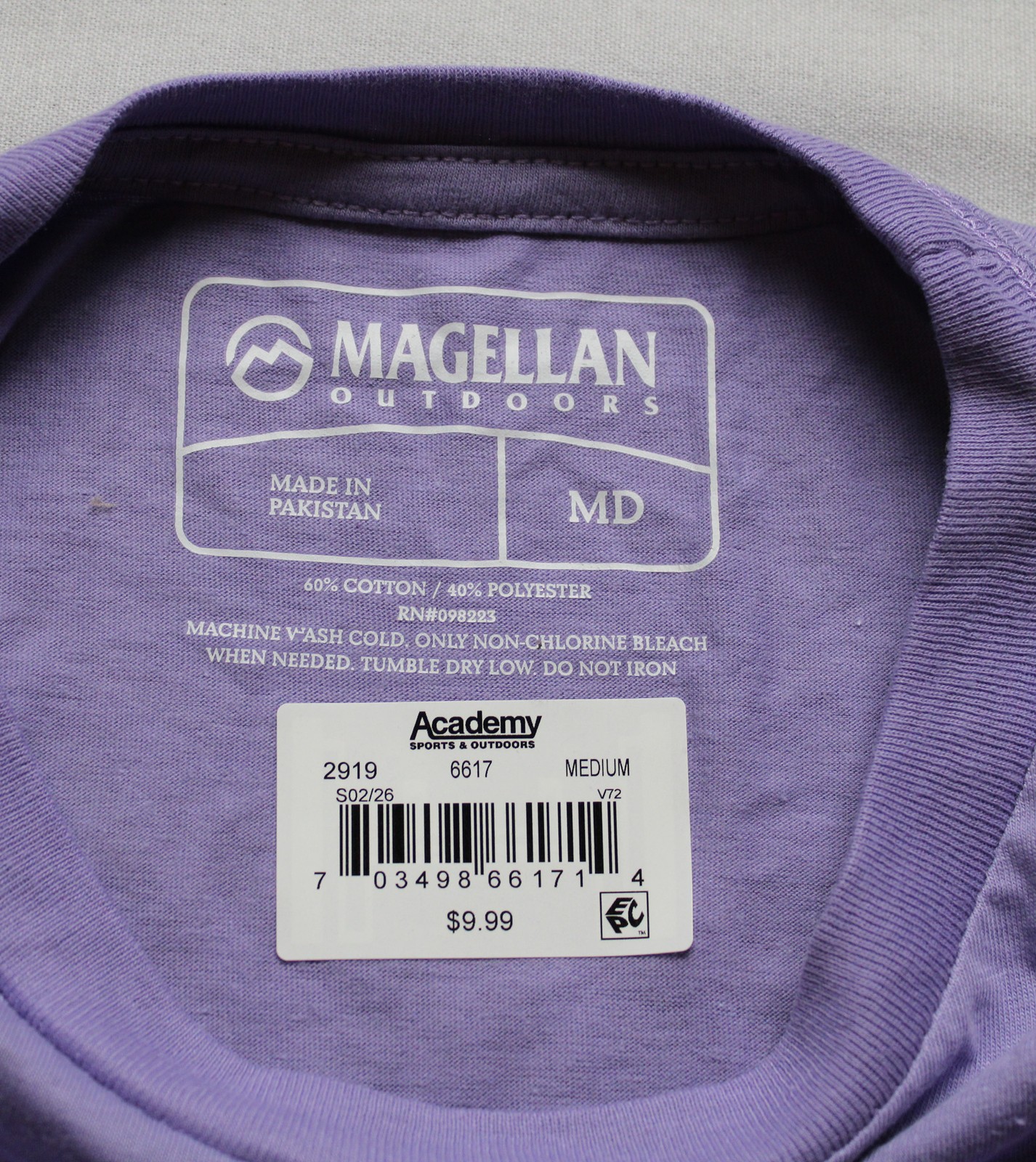 Magellan Outdoors Women’s Western Hat Boots T-Shirt EJ3 Purple Medium NWT