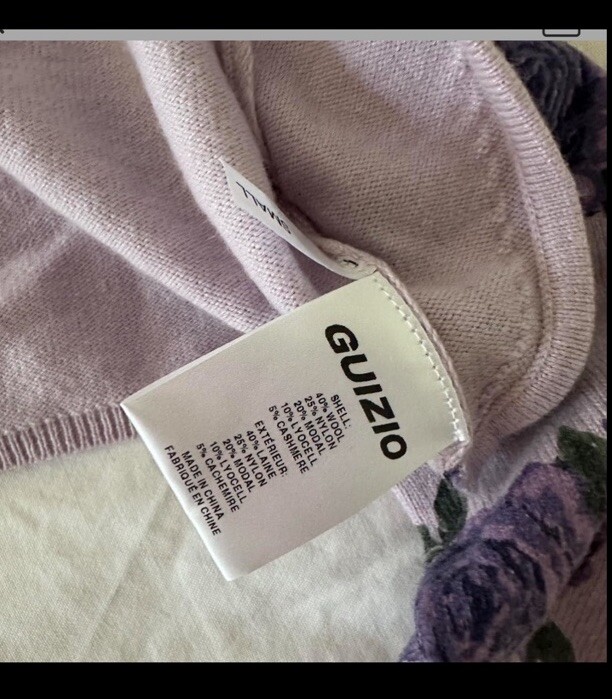 GUIZIO Micro Cardigan & Amiri Lace tank XS bundle