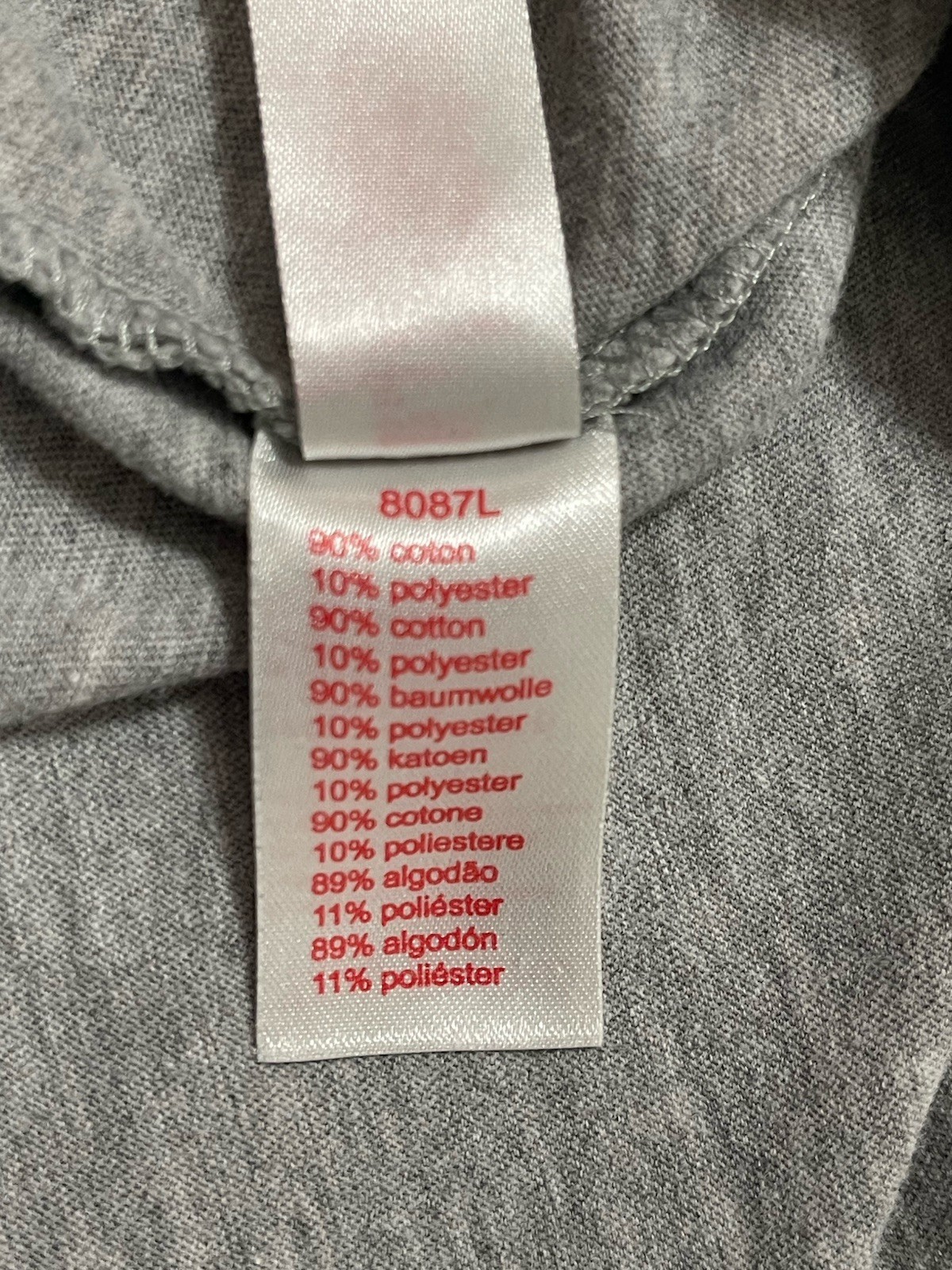 Lacoste L!ve LIVE women’s t-shirt Heather Grey Soft Cotton Blend Size 3 Medium