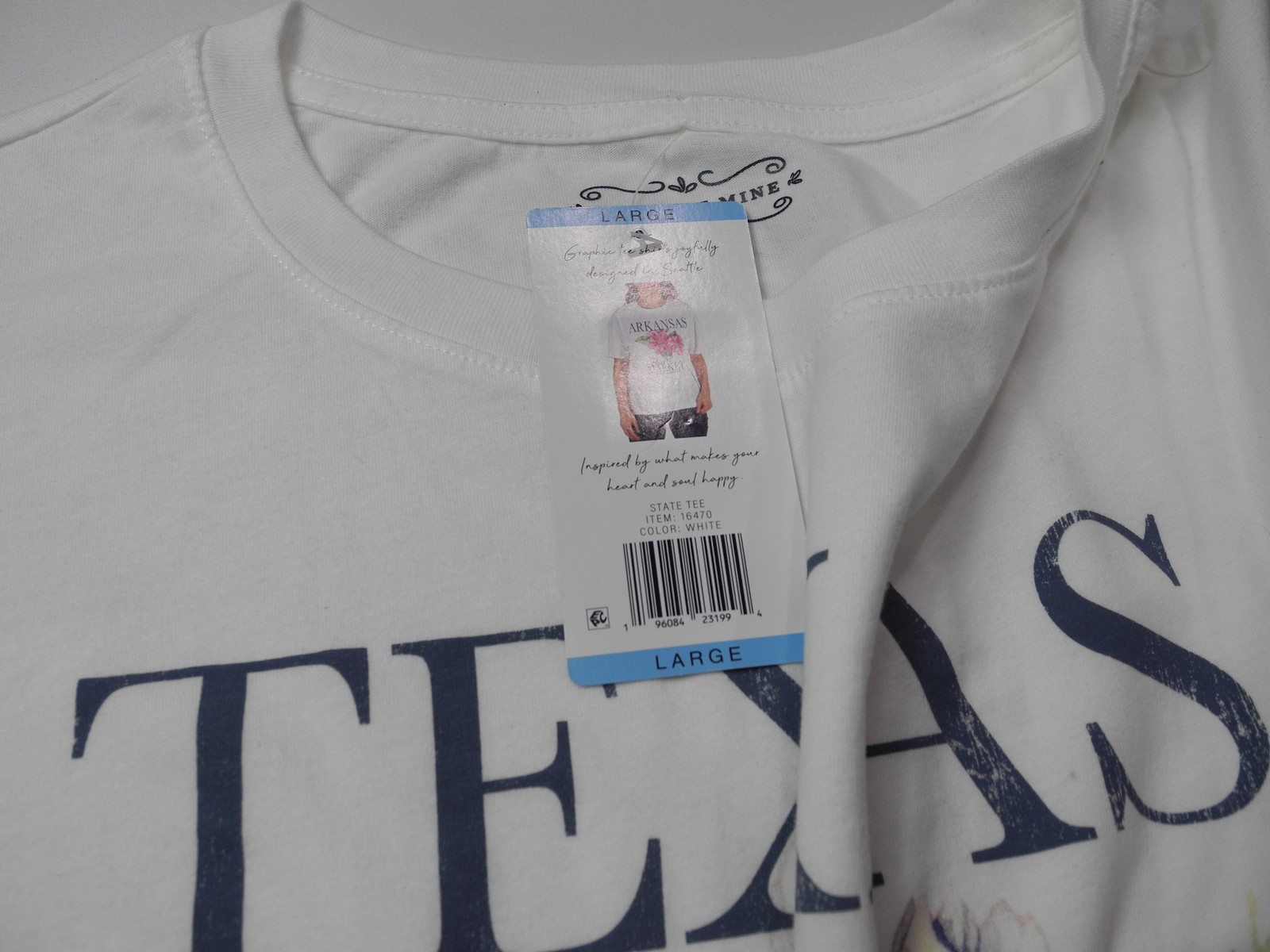 State of Mine Texas Flower Market Shirt Womens Large Graphic Floral Bloom Tee