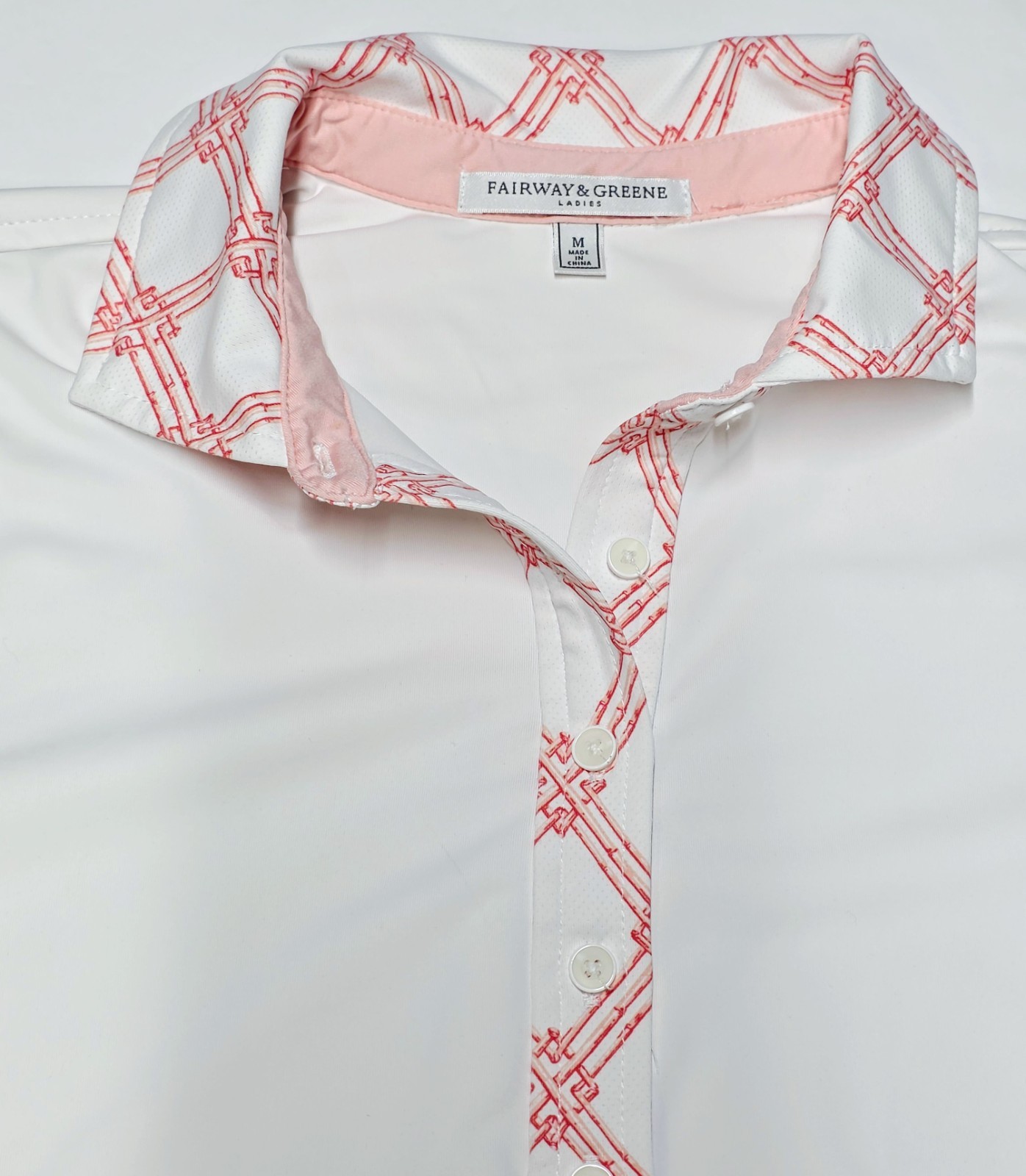 Women’s Fairway & Greene Long Sleeve Shirt Medium Performance Polo