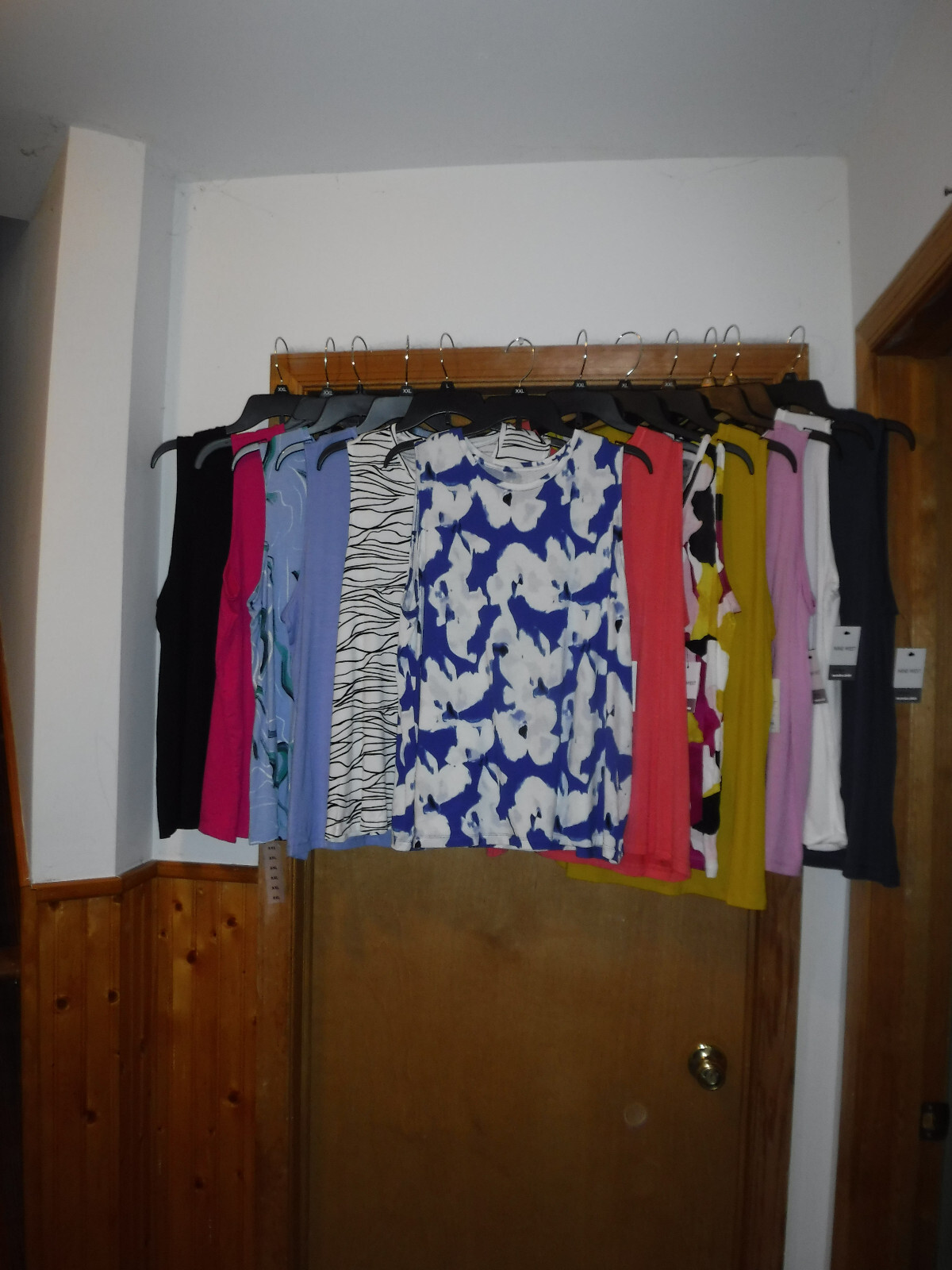 Sleeveless Tank Tops ,XXL,XL,L, Nine West,Multi Color & Solid, 95% rayon % spand