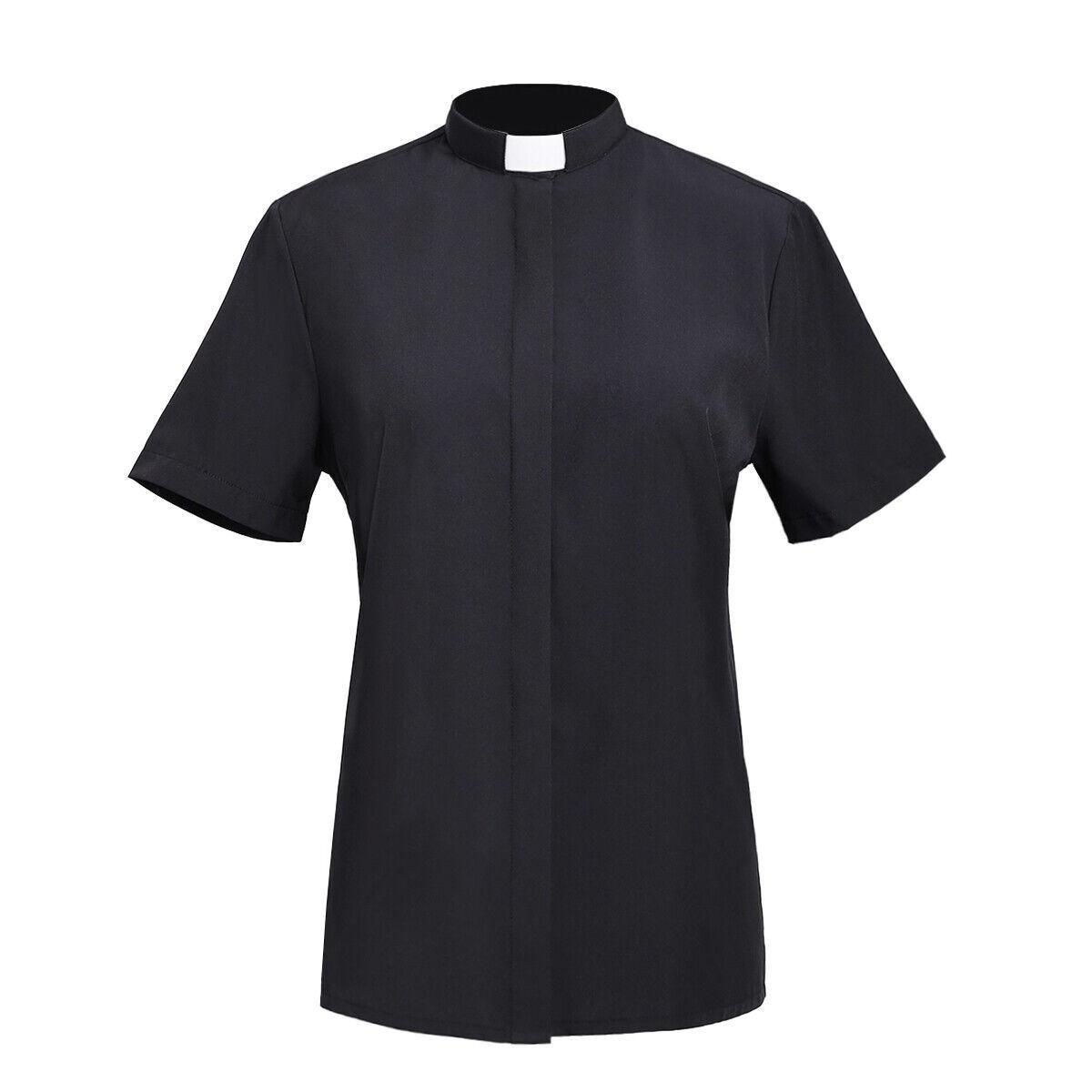 Womens Clergy Shirt Priest Shirt Pastor Shirt Clerical Shirt Short Sleeves Shirt
