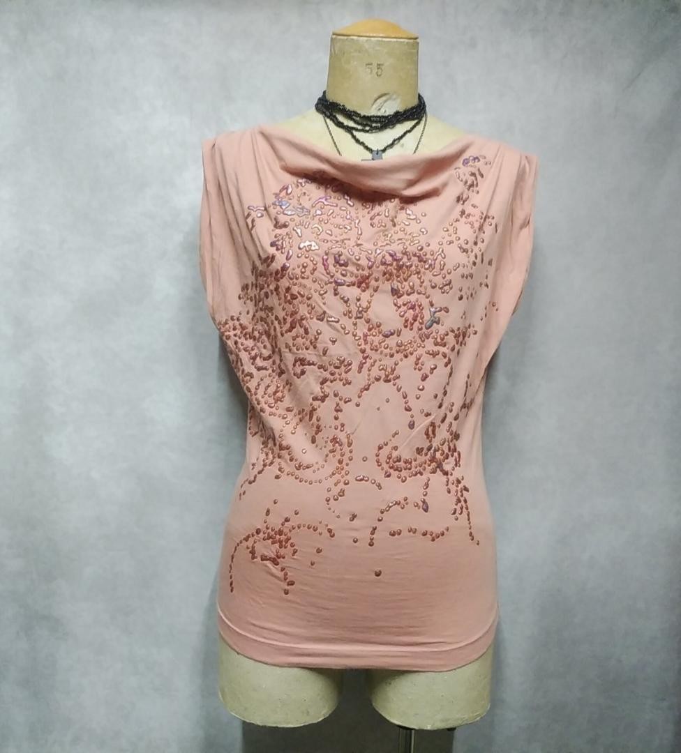 Y2K Plein Sud Jeans Sleeveless Top Vintage 00s Archive Free Size
